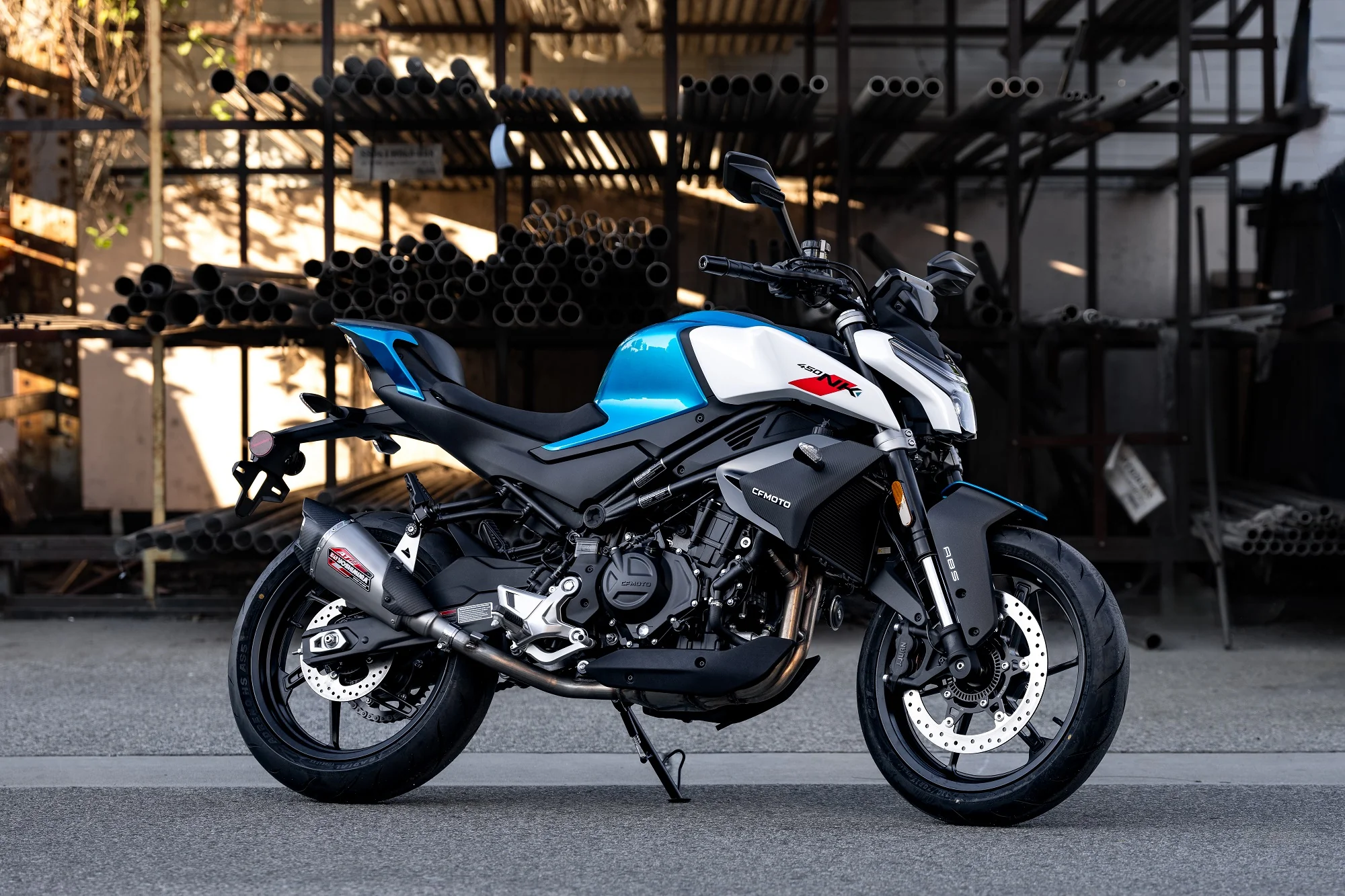 450SS 23-24 / 450NK 2024 AT2 Stainless Slip-On Exhaust, w/ Stainless Muffler - Image 14