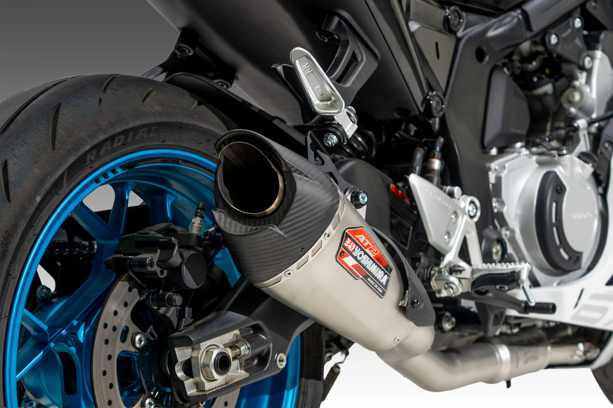 675SS 25-26 AT2 Stainless Full Exhaust, w/ Stainless Muffler - Image 5