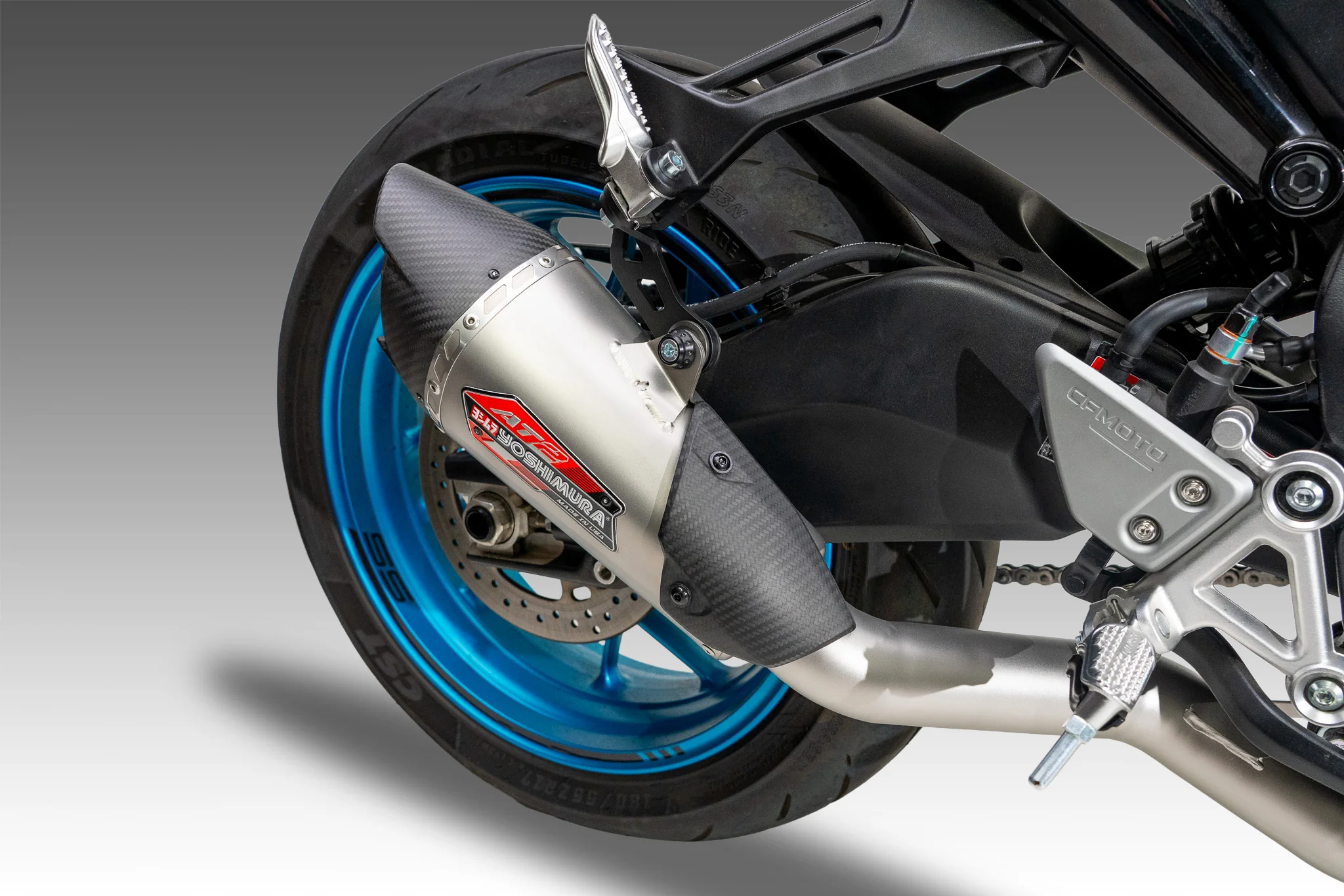 675SS 25-26 AT2 Stainless Full Exhaust, w/ Stainless Muffler - Image 6