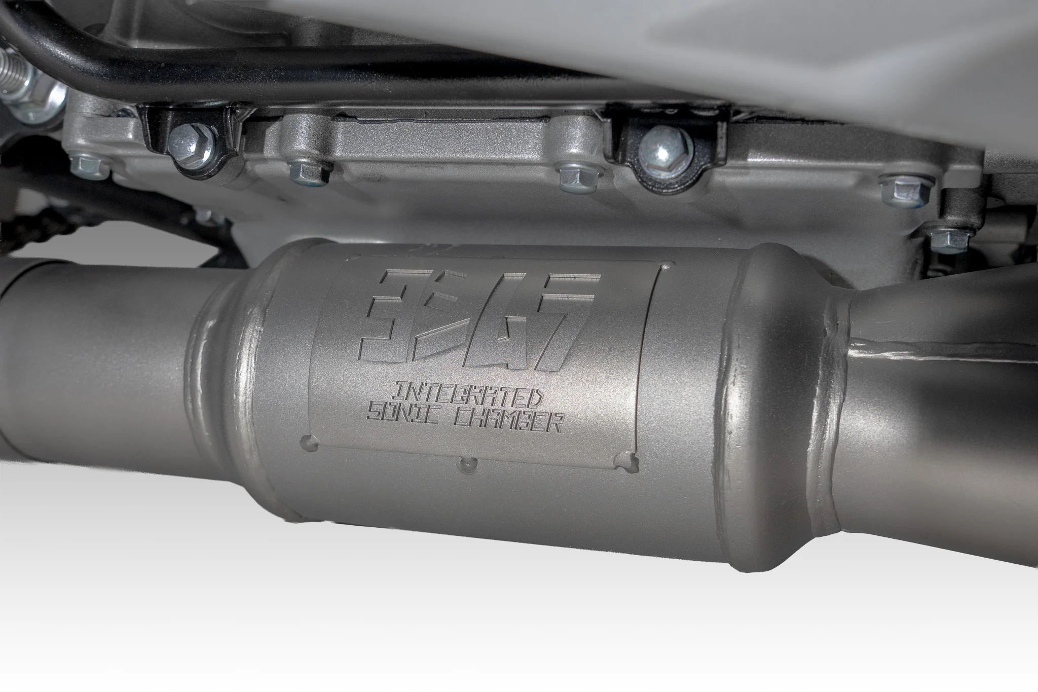 675SS 25-26 AT2 Stainless Full Exhaust, w/ Stainless Muffler - Image 7