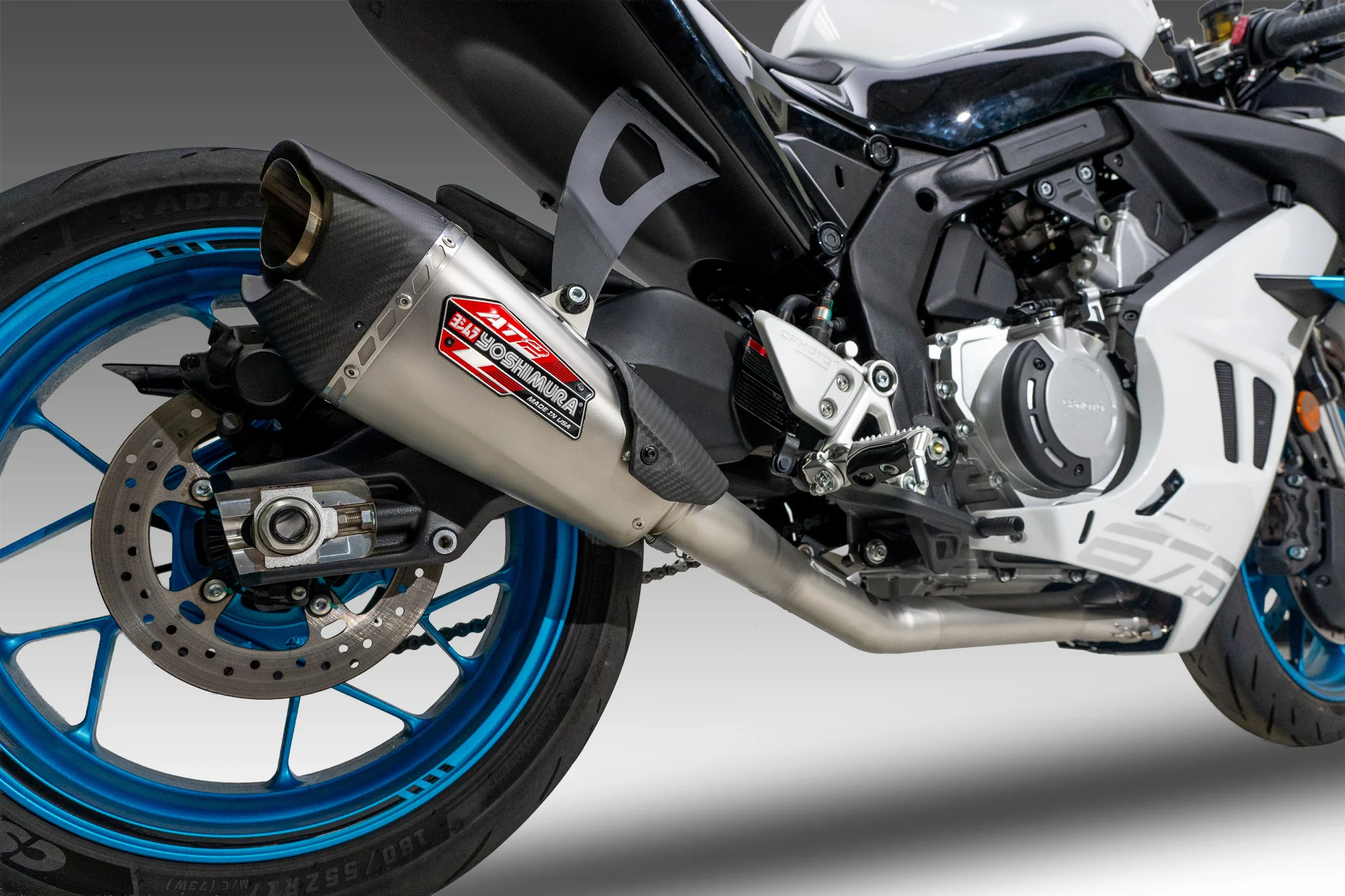 675SS 2025-26 Race AT2 Stainless Full Exhaust, w/ Stainless Muffler - Image 4