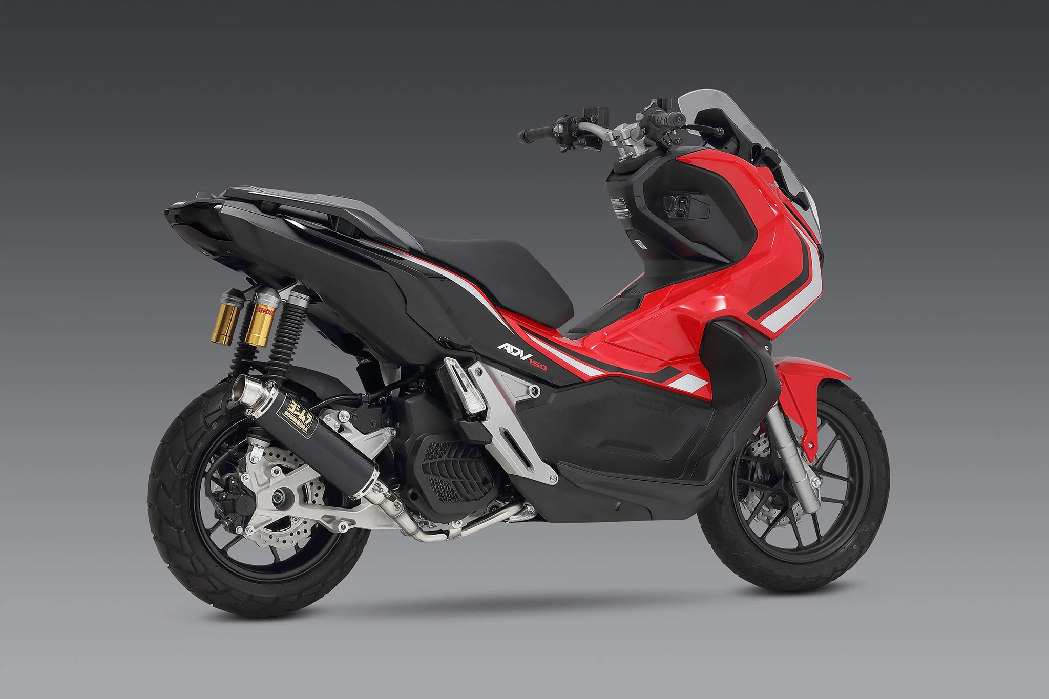 ADV150 2021 Race GP-MAGNUM Stainless Full Exhaust, w/ Carbon Fiber Muffler - Image 3