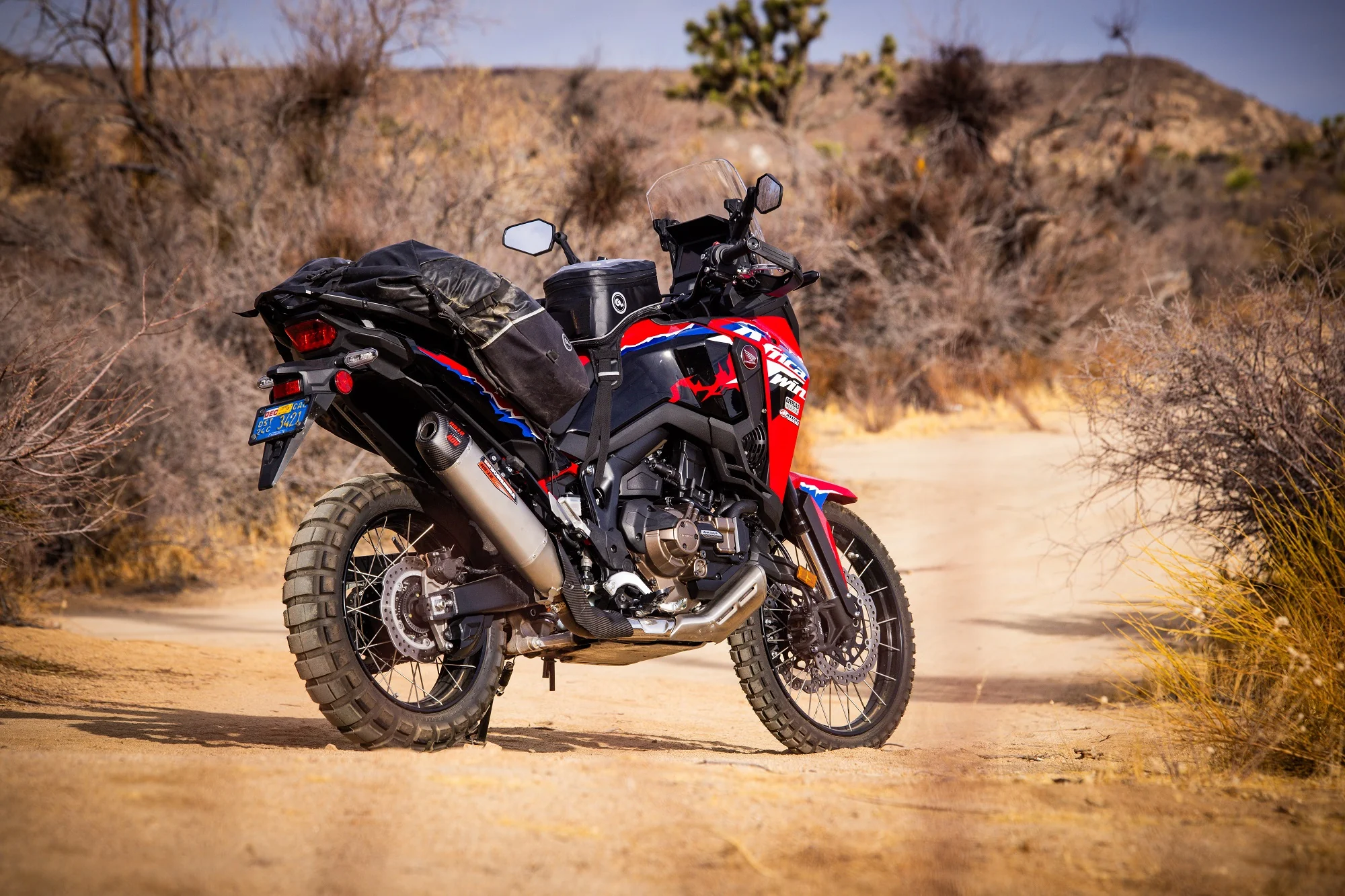 Africa Twin 20-26 RS-12 Stainless Slip-On Exhaust, w/ Stainless Muffler - Image 2