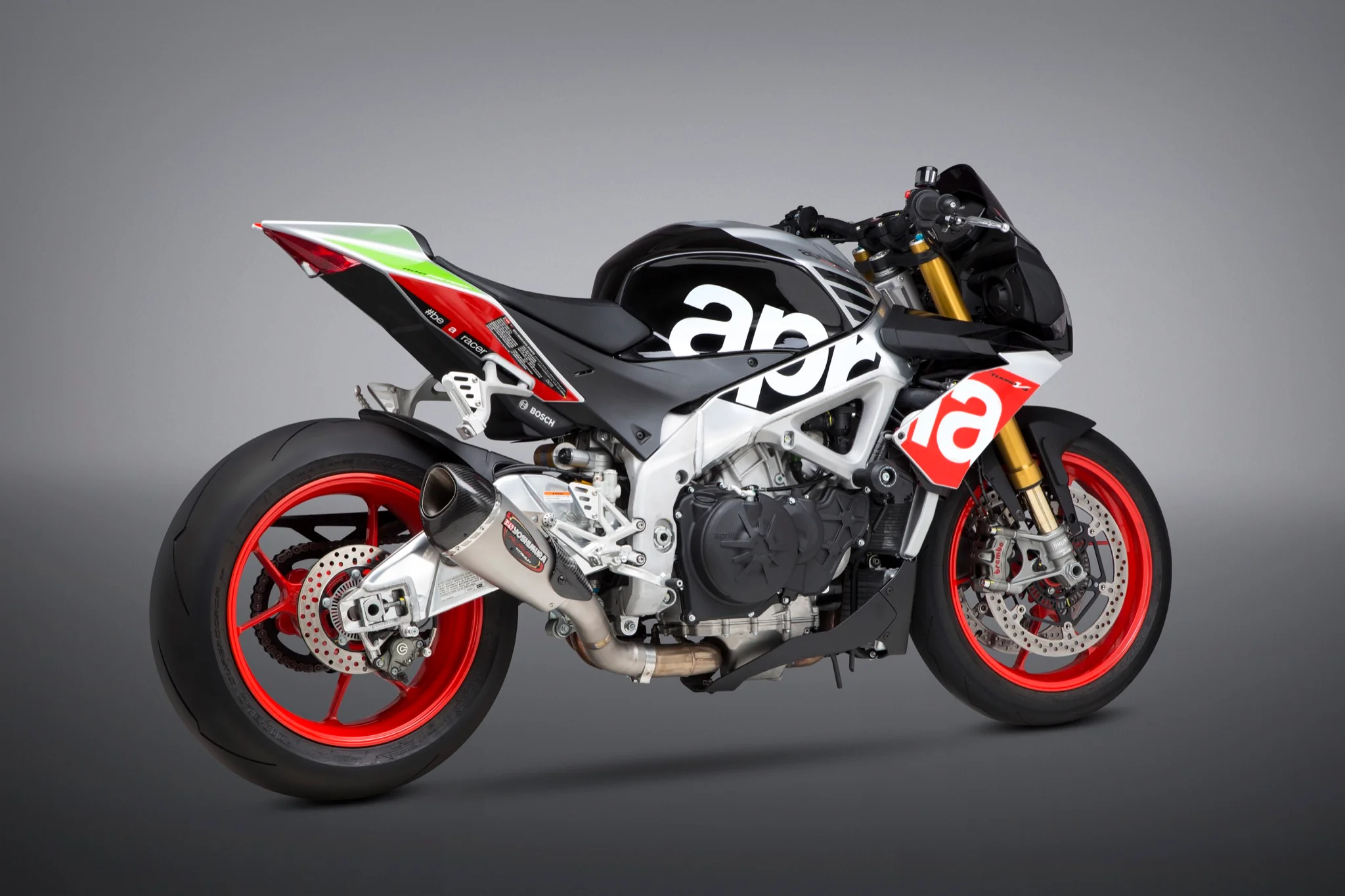 APRILIA RSV4/Tuono 17-20 Race Alpha T Slip-On Titanium Exhaust, w/ Titanium Muffler - Image 2