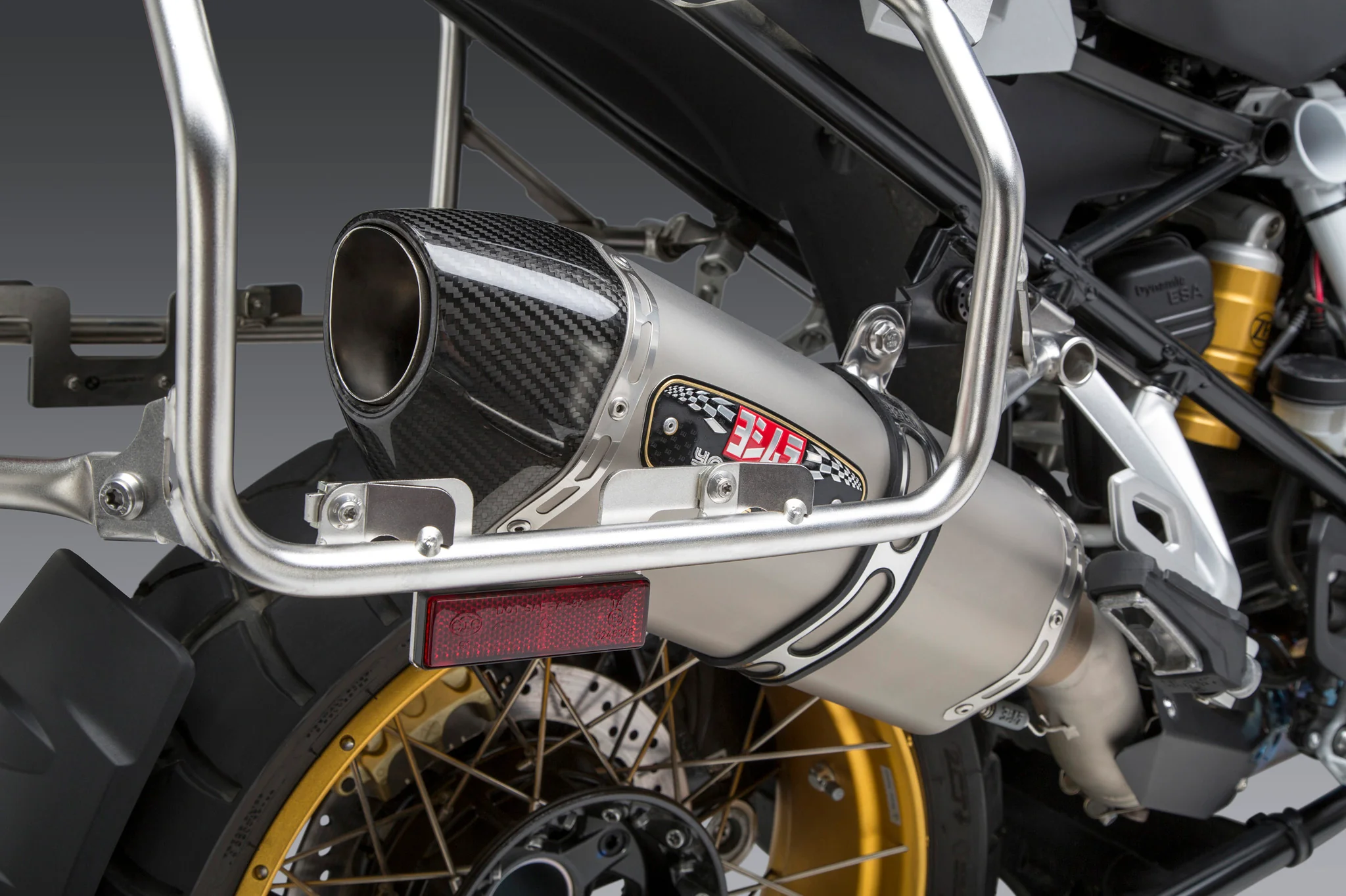 R1200GS/R1250GS 13-22 R-77 Stainless Slip-On Exhaust, w/ Stainless Muffler - Image 3