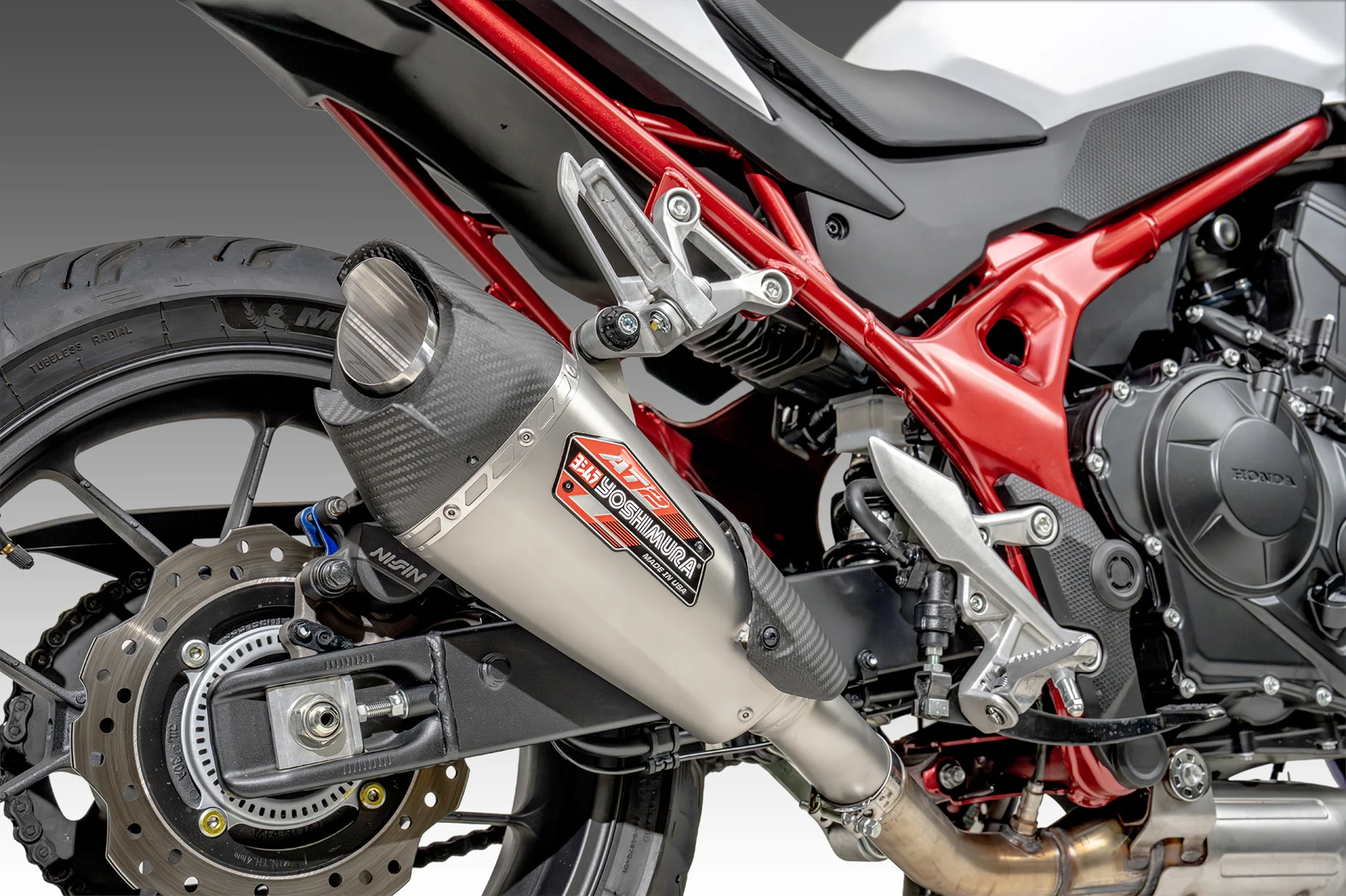 CB750 2025 AT2 Stainless Slip-On Exhaust, w/ Stainless Muffler - Image 4
