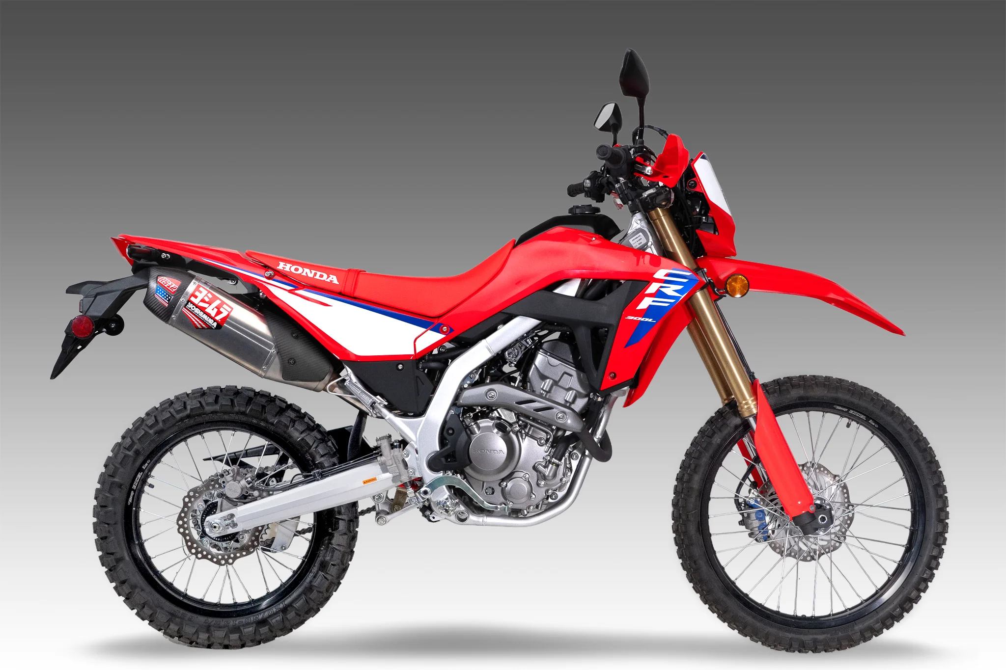 CRF300L/Rally 21-25 Race RS-12 Stainless Slip-On Exhaust, w/ Stainless Muffler