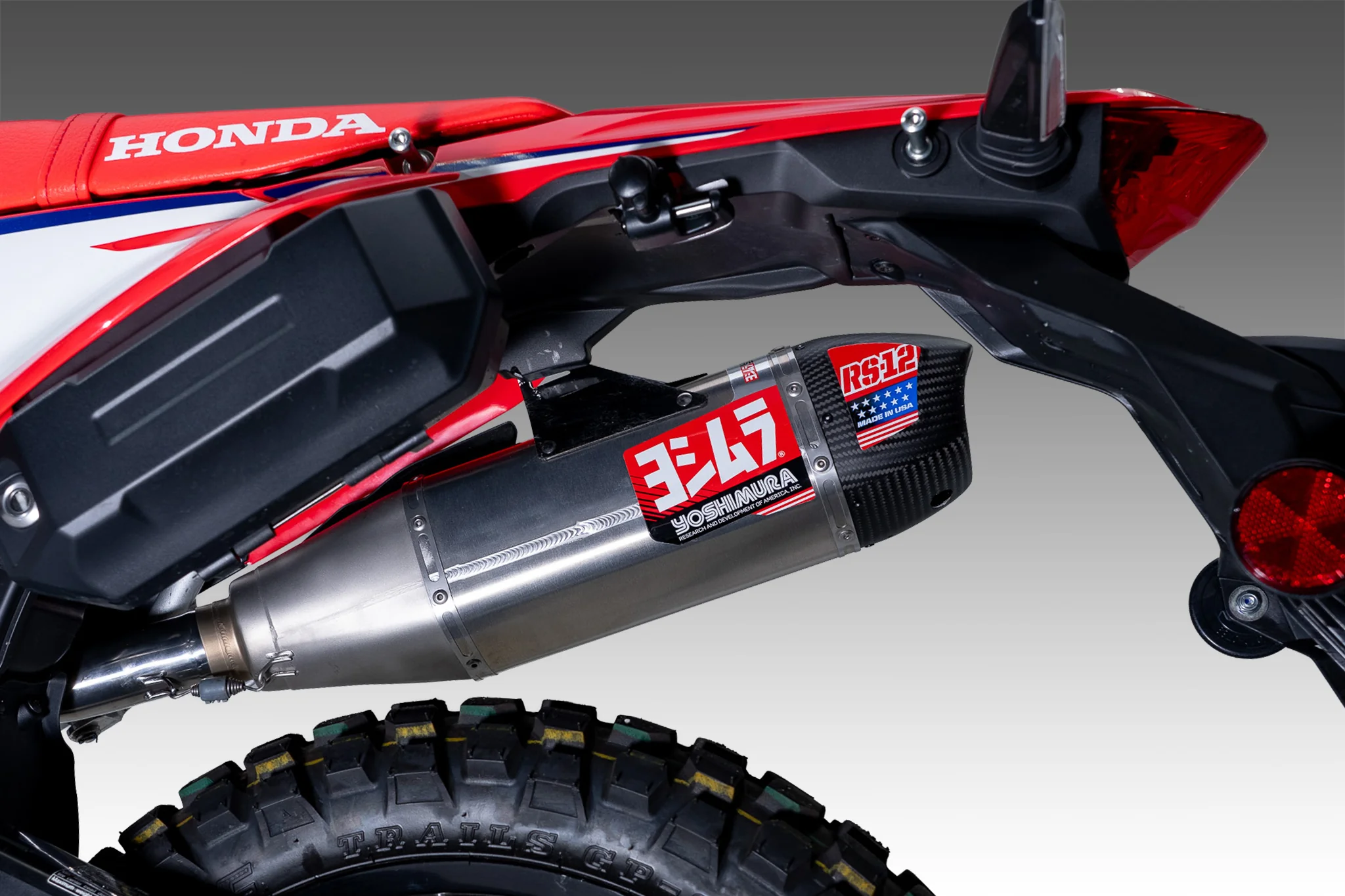 CRF300L/Rally 21-25 Race RS-12 Stainless Slip-On Exhaust, w/ Stainless Muffler - Image 7