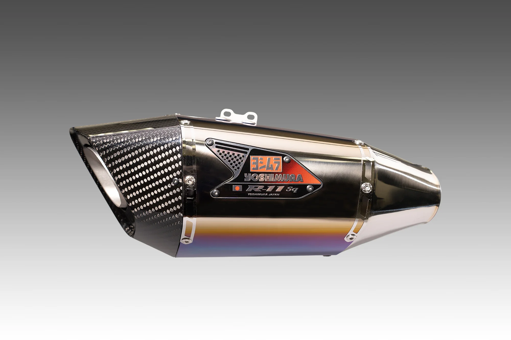 GSX-R1000 2017-25 R-11Sq Stainless Slip-On Exhaust, w/ Titanium Blue Sleeve - Image 5