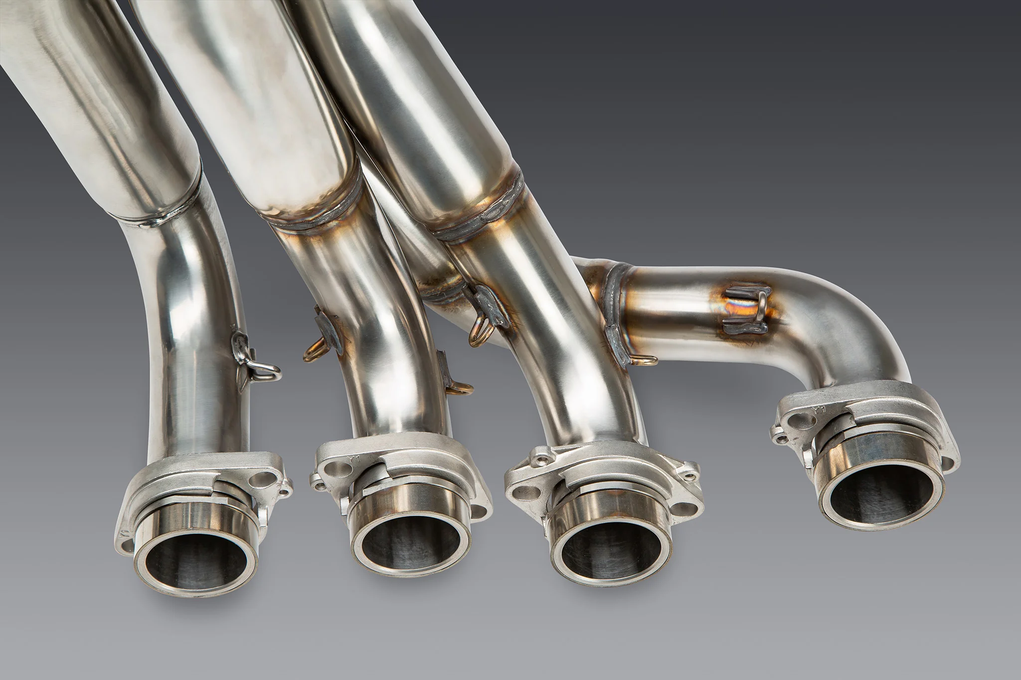 GSX-R1000 05+ / ZX-10R 07+ Oval Track Mod Lites Stainless Full Exhaust, w/ Stainless Muffler - Image 10