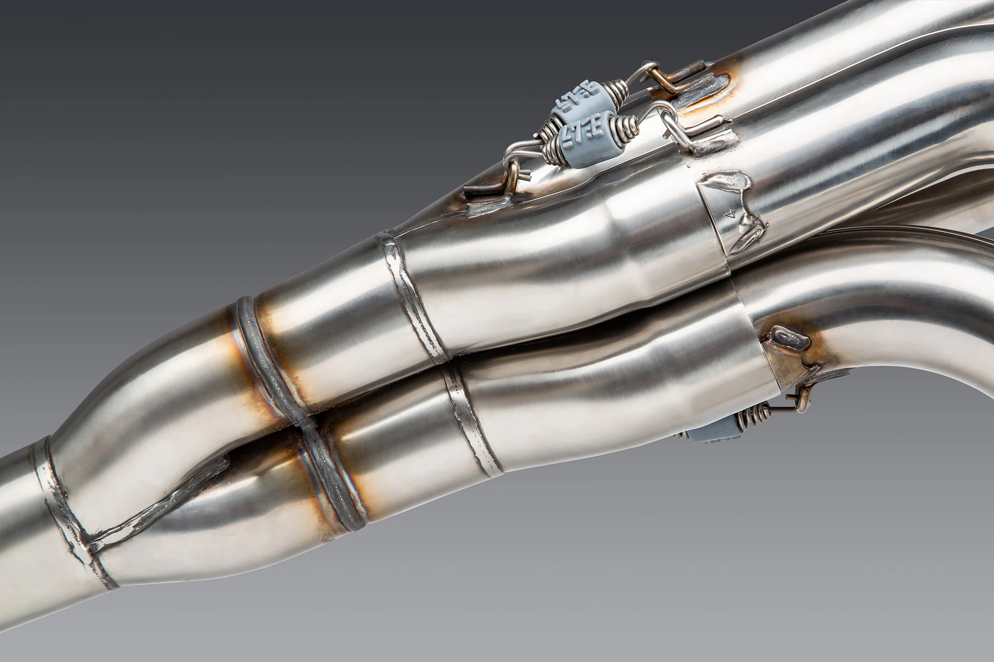 GSX-R1000 05+ / ZX-10R 07+ Oval Track Mod Lites Stainless Full Exhaust, w/ Stainless Muffler - Image 12