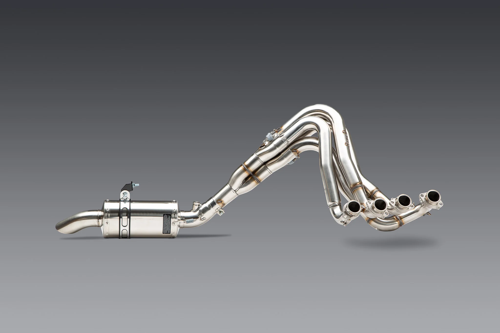 GSX-R1000 05+ / ZX-10R 07+ Oval Track Mod Lites Stainless Full Exhaust, w/ Stainless Muffler - Image 7