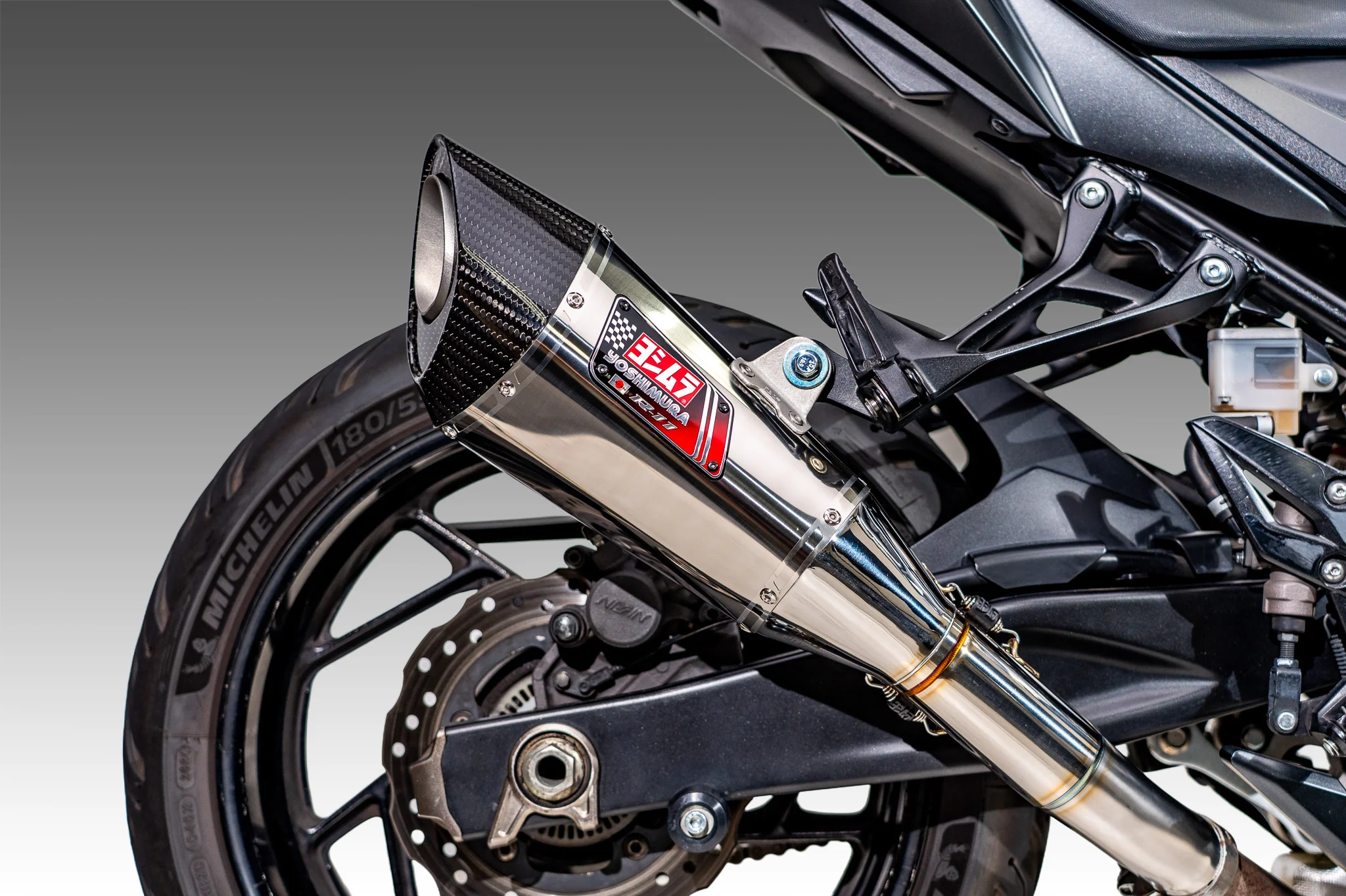 GSR750 2011-16 / GSX-S750 17-23 R-11 Stainless Slip-On Exhaust, w/ Stainless Muffler - Image 6
