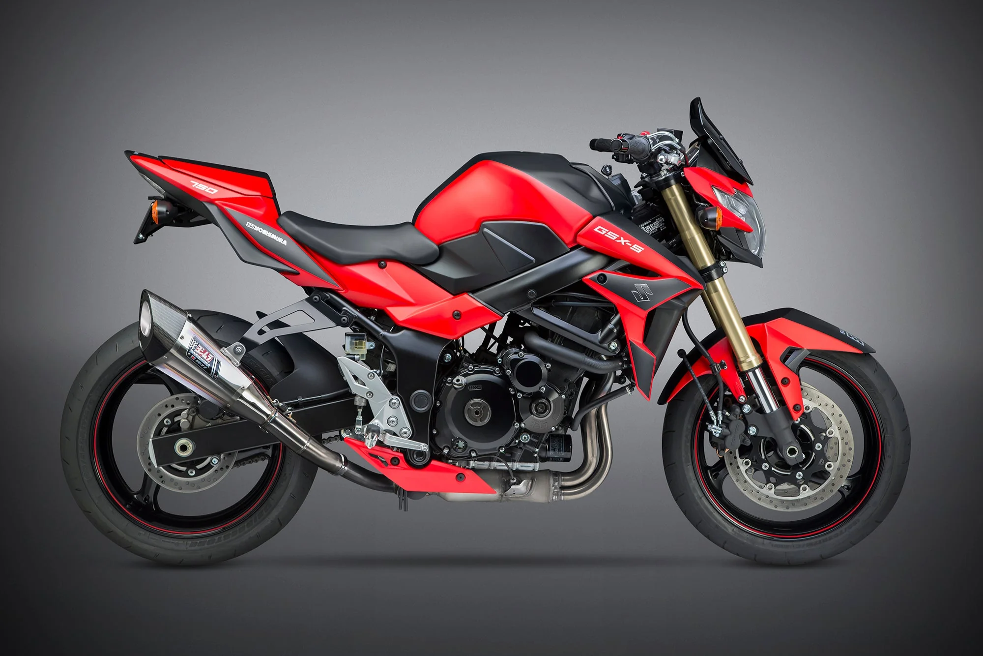 GSR750 2011-16 / GSX-S750 17-23 R-11 Stainless Slip-On Exhaust, w/ Titanium Muffler