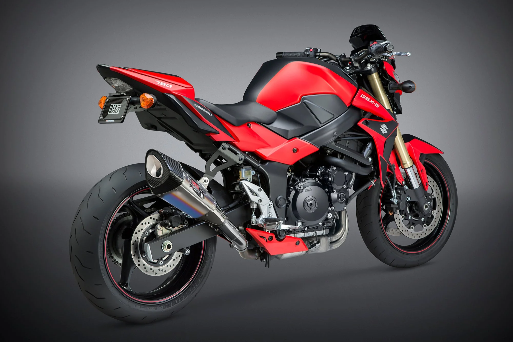 GSR750 2011-16 / GSX-S750 17-23 R-11 Stainless Slip-On Exhaust, w/ Titanium Muffler - Image 2