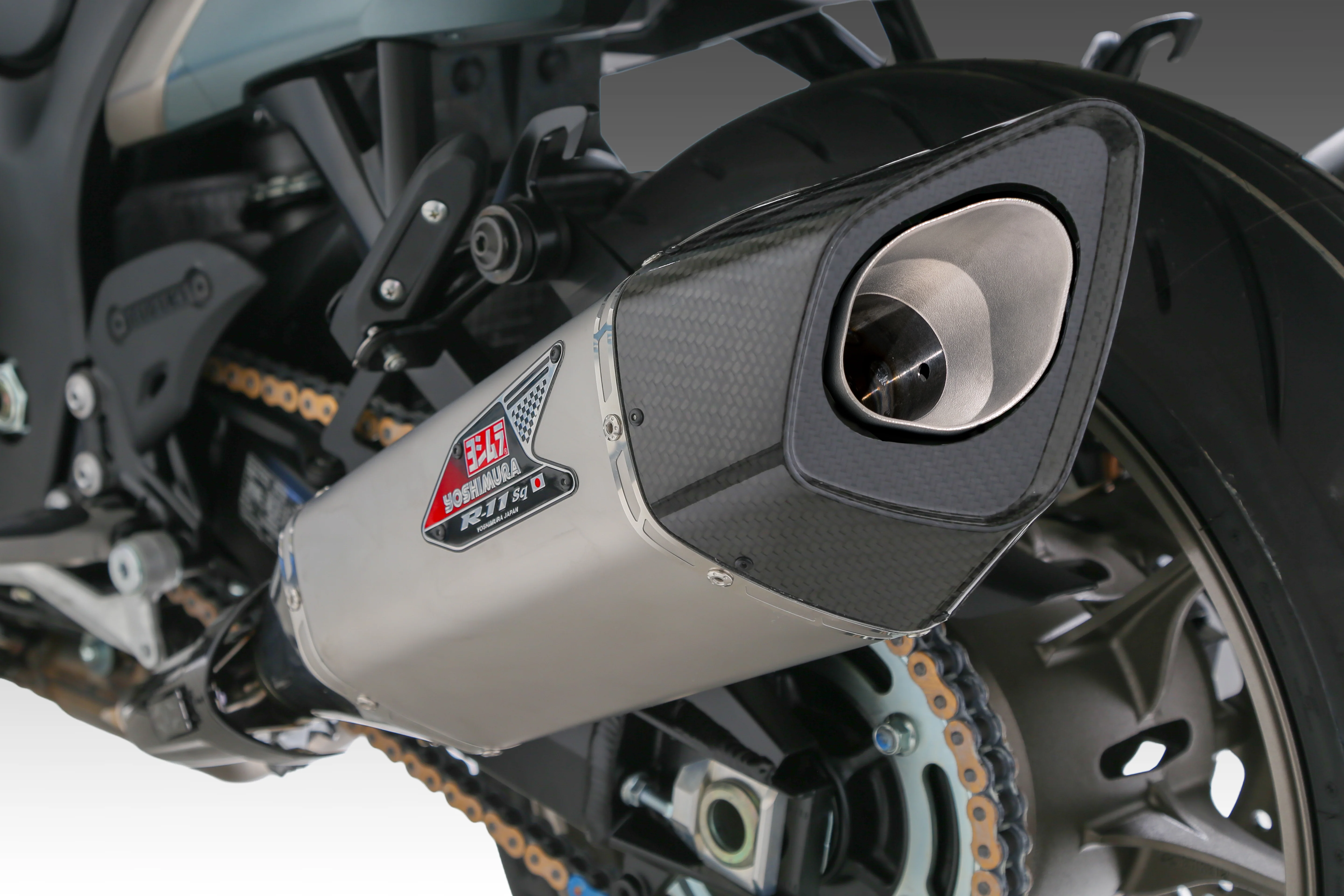 HAYABUSA 2021-26 Race R-11SQ-R Dual Stainless Slip-On Exhaust, w/ Stainless Mufflers - Image 4