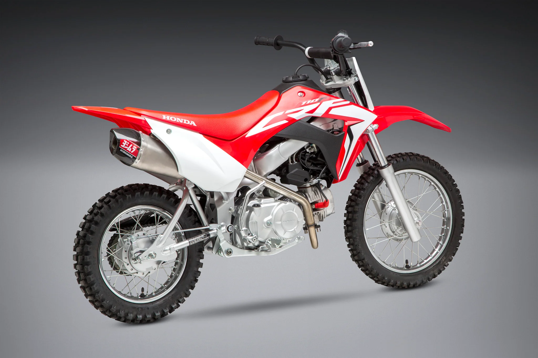 CRF110F 19-26 RS-9T Stainless Full Exhaust, w/ Stainless Muffler - Image 2