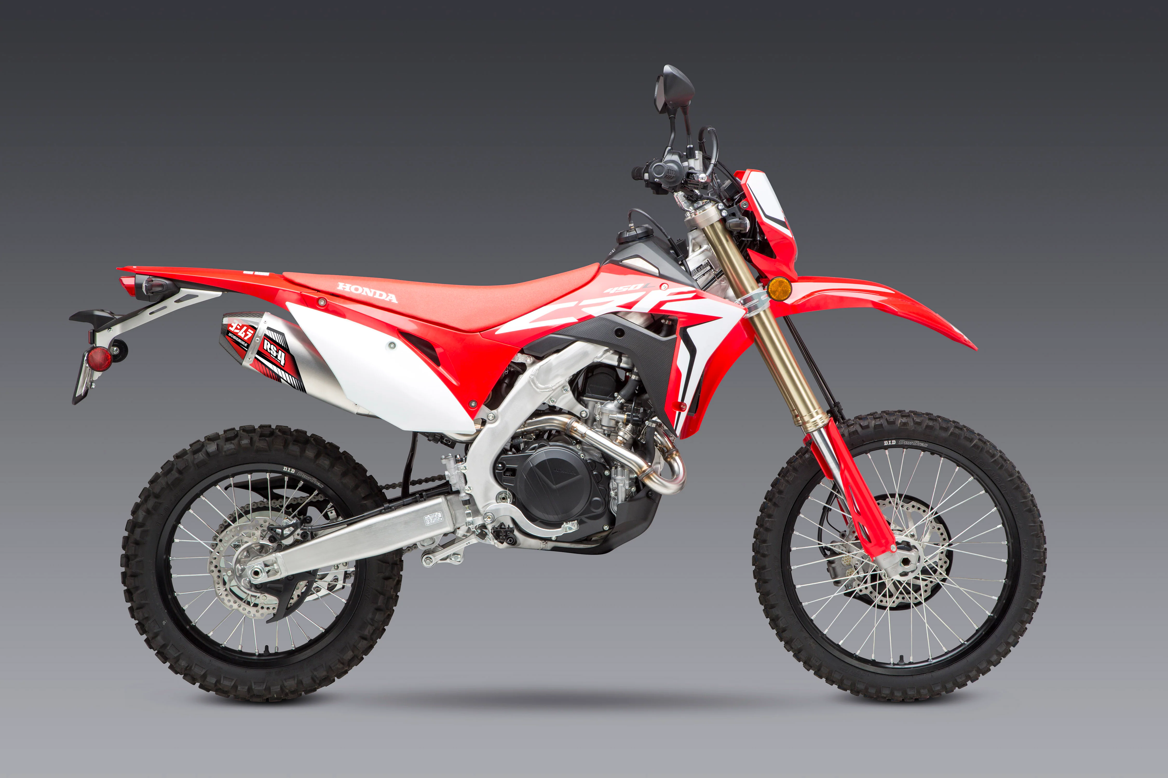 HONDA CRF450L/X 19-25 RACE RS-4 STAINLESS FULL SYSTEM W/ AL MUFFLER (International Models Only)