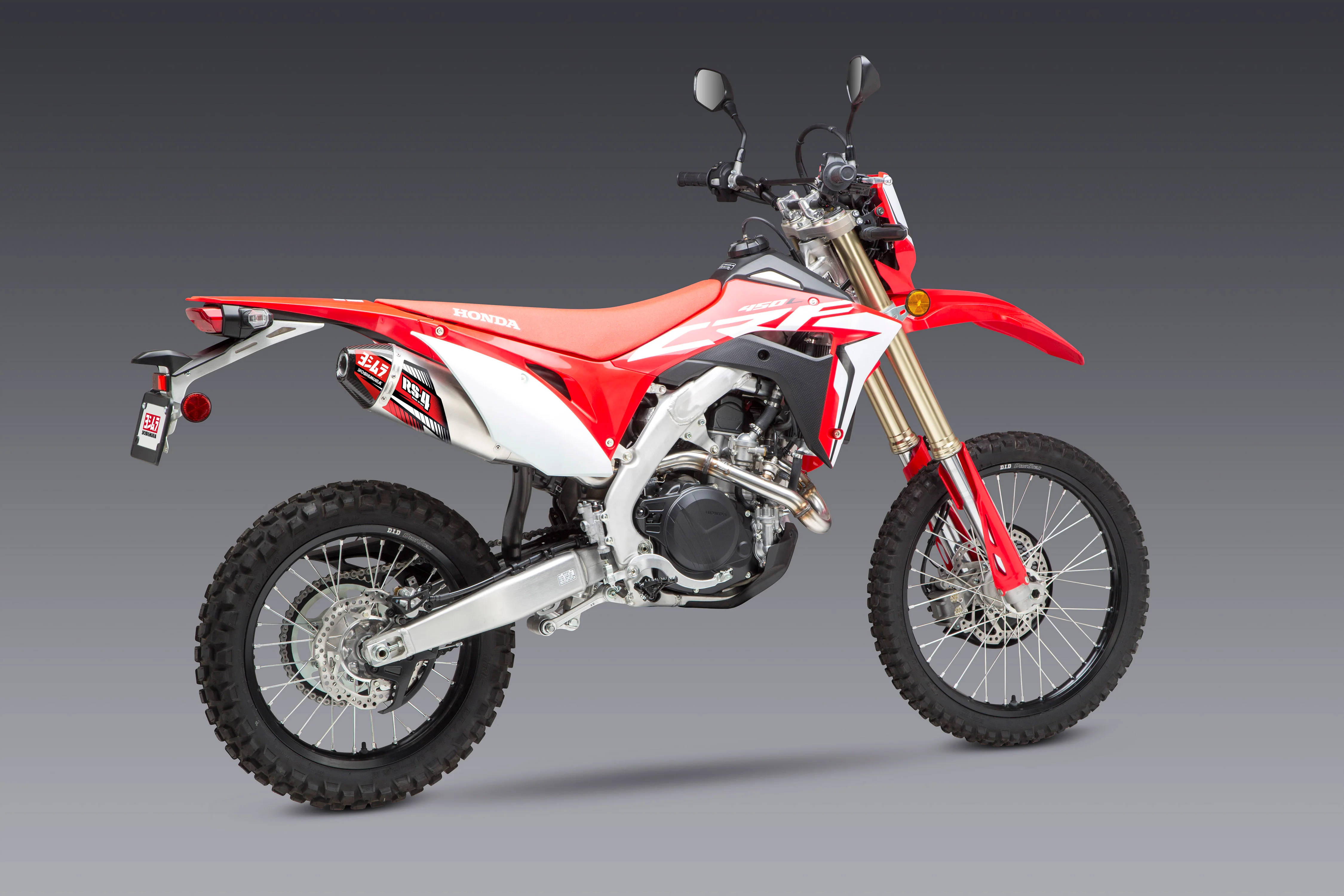 HONDA CRF450L/X 19-25 RACE RS-4 STAINLESS FULL SYSTEM W/ AL MUFFLER (International Models Only) - Image 2