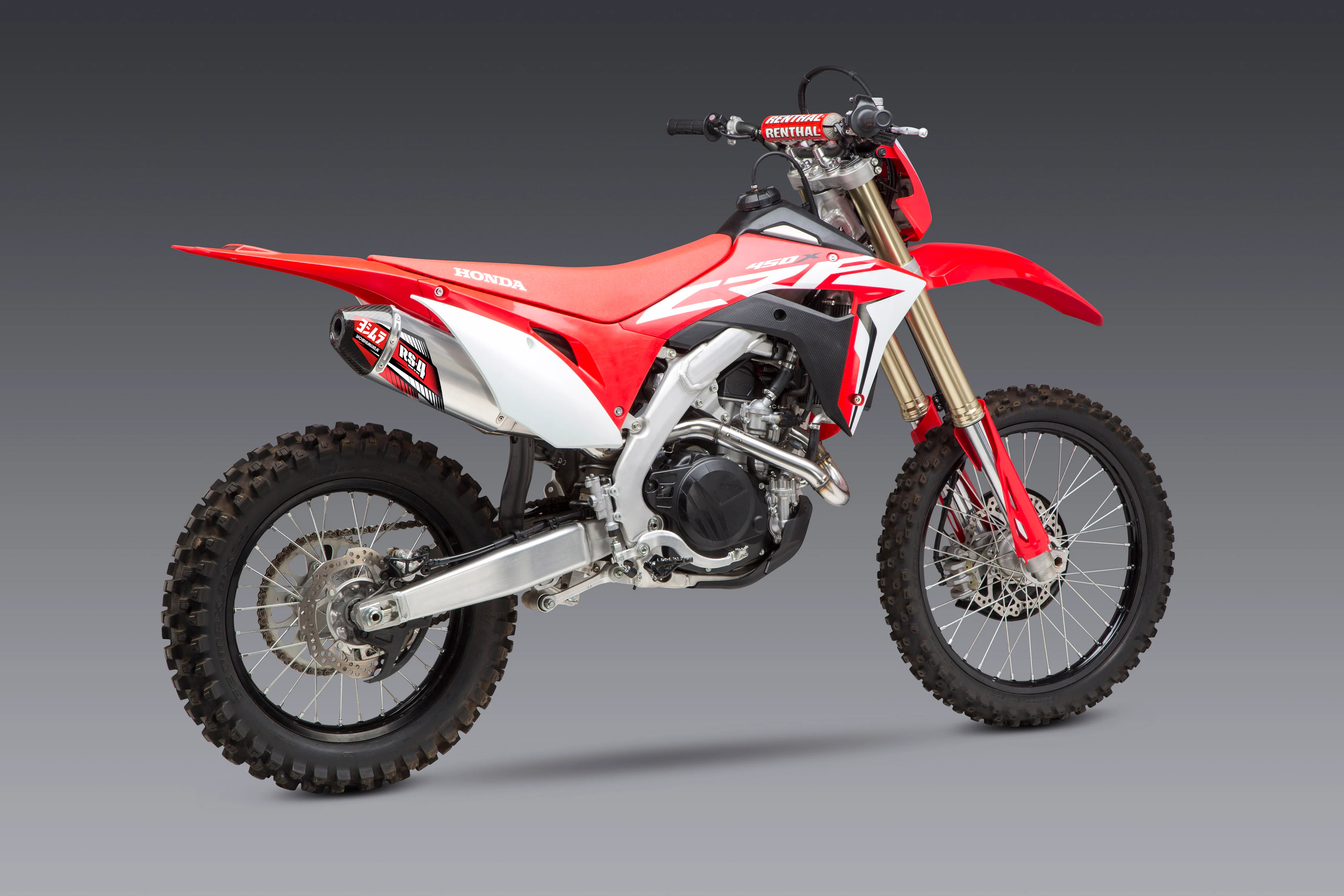CRF450X 19-25 RS-4 Stainless Full Exhaust, w/ Aluminum Muffler - Image 2