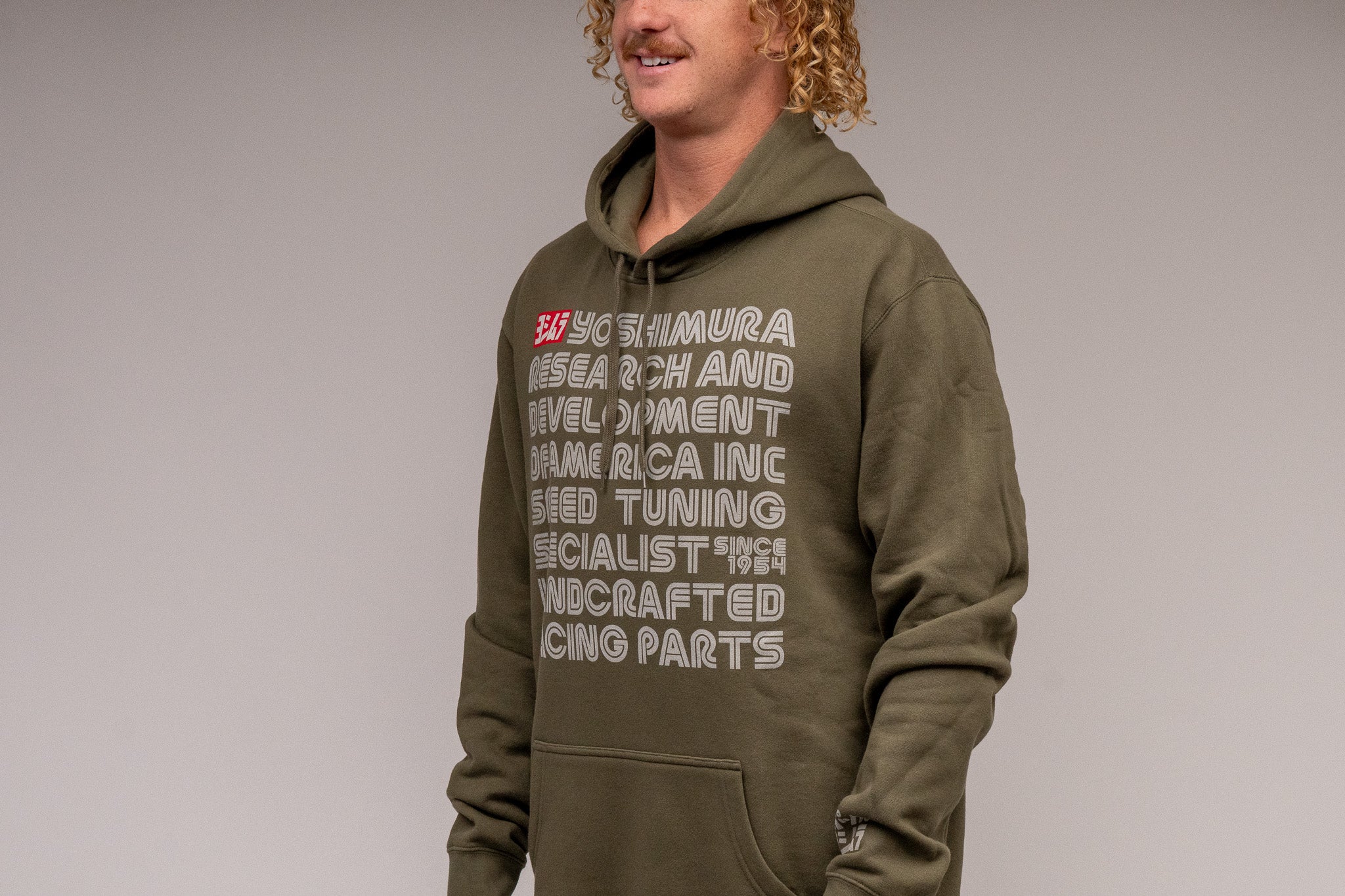Intro Pull Over Hoodie Army Green - Image 5