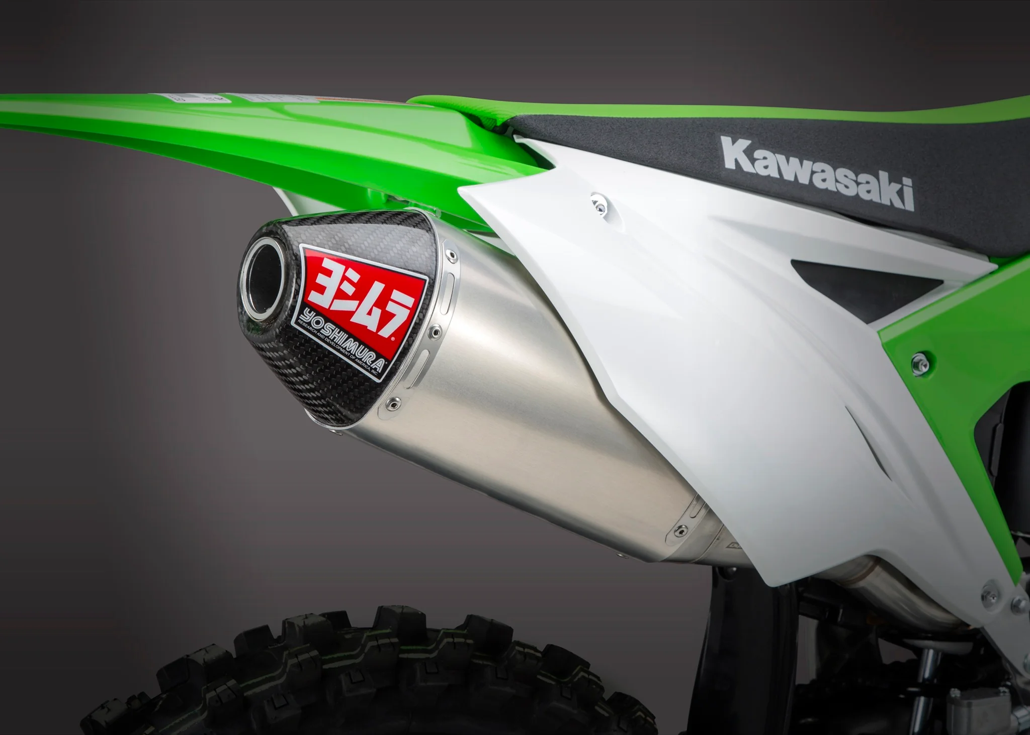 KX250F 17-20 RS-4 Stainless Slip-On Exhaust, w/ Aluminum Muffler - Image 3