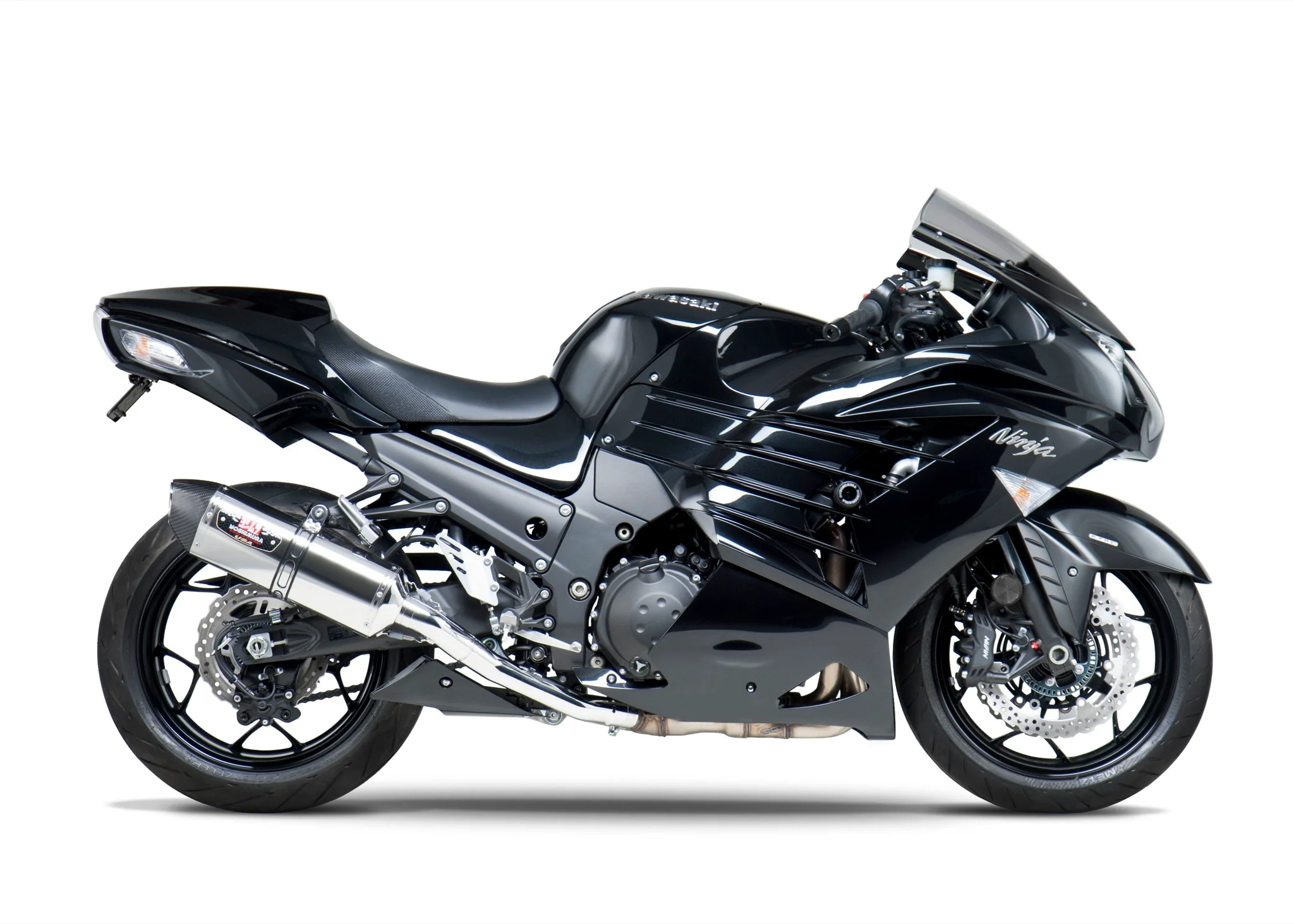 ZX-14R 12-25 Race R-77 Stainless Slip-On Exhaust, w/ Stainless Mufflers