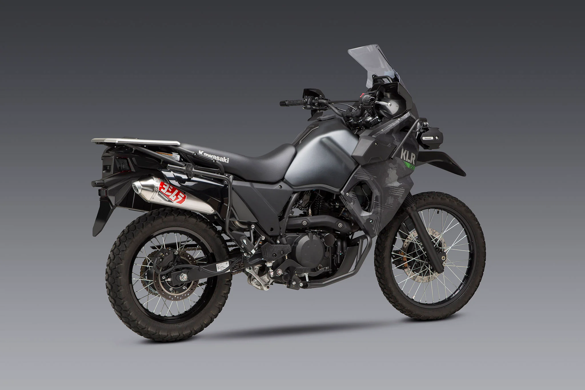 KLR650 2022-26 Race RS-2 Stainless Slip-On Exhaust, w/ Stainless Muffler - Image 2