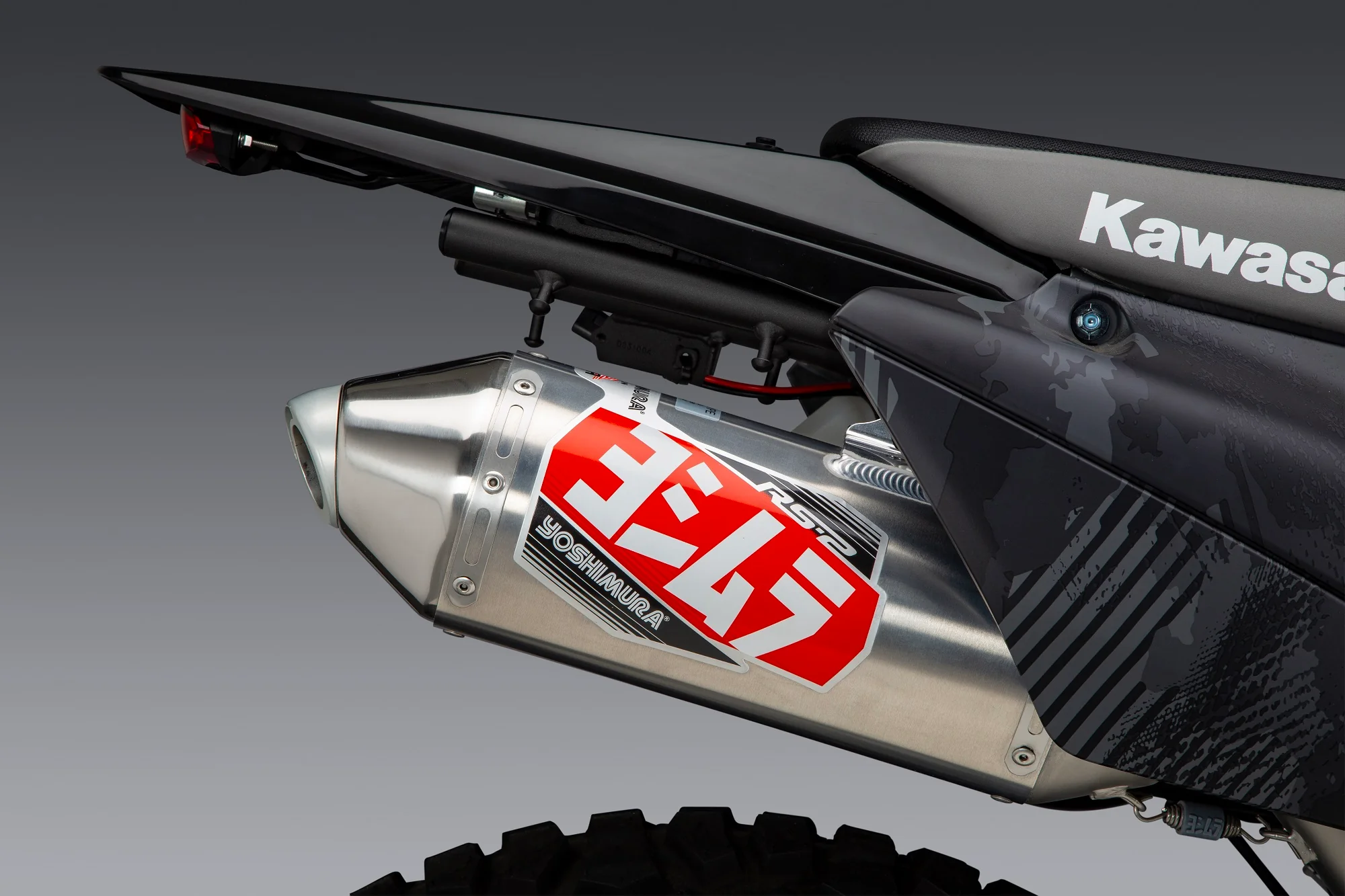 KLX250S/SF 09-20 / KLX300S/SM 21-26 Race RS-2 Stainless Slip-On Exhaust, w/ Alum - Image 3