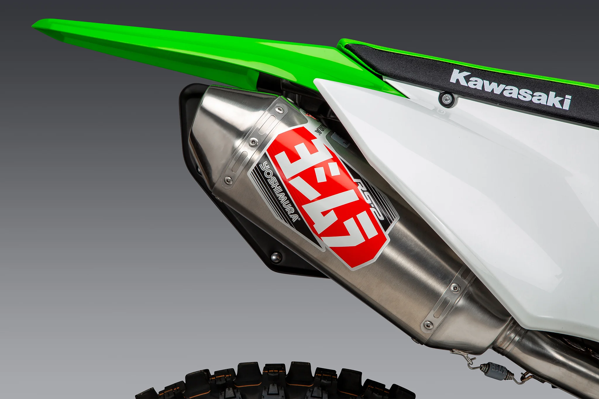 KLX300R 21-26 RS-2 Stainless Slip-On Exhaust, w/ Aluminum Muffler - Image 3