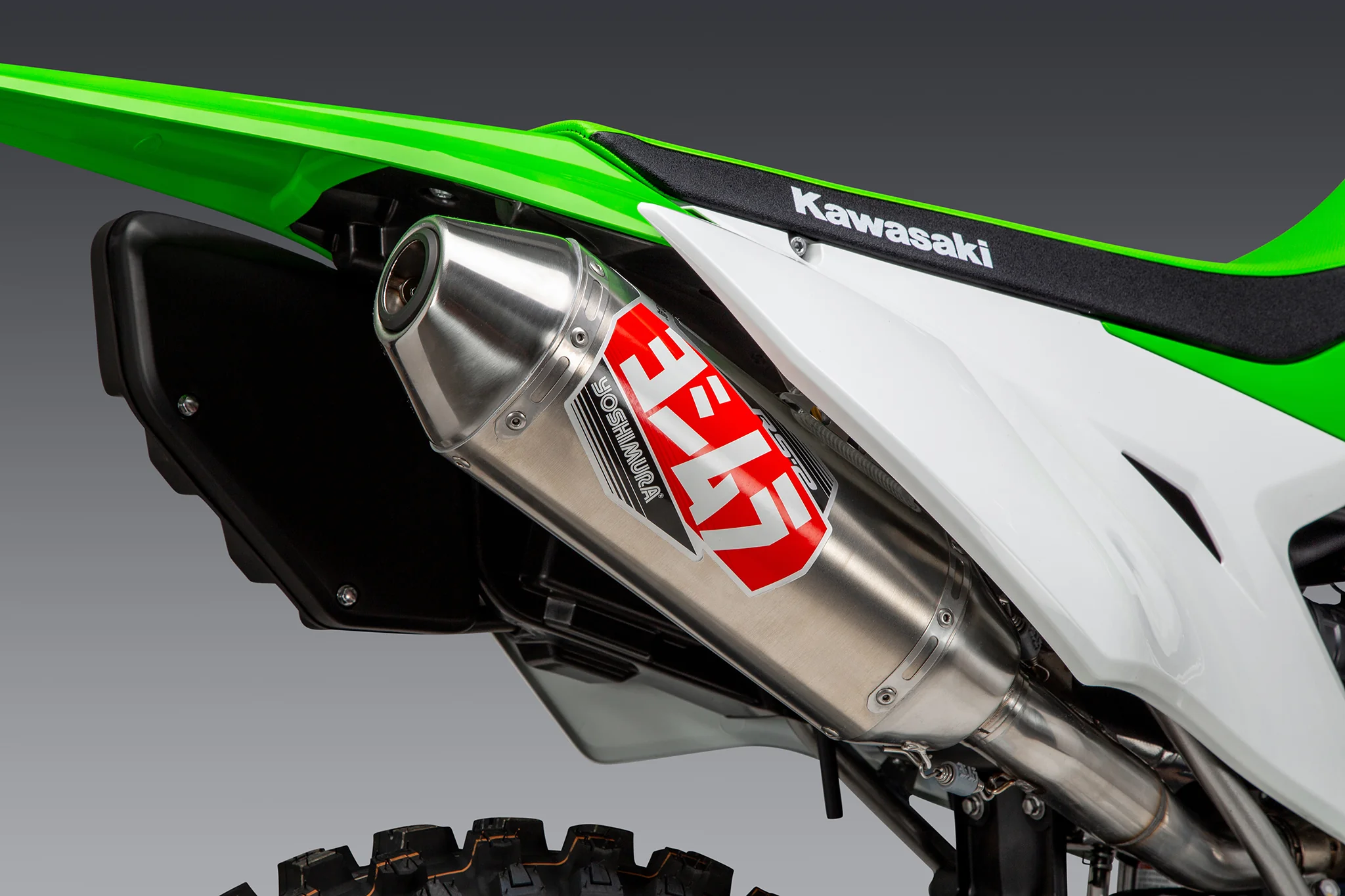 KLX300R 21-26 RS-2 Stainless Slip-On Exhaust, w/ Aluminum Muffler - Image 4