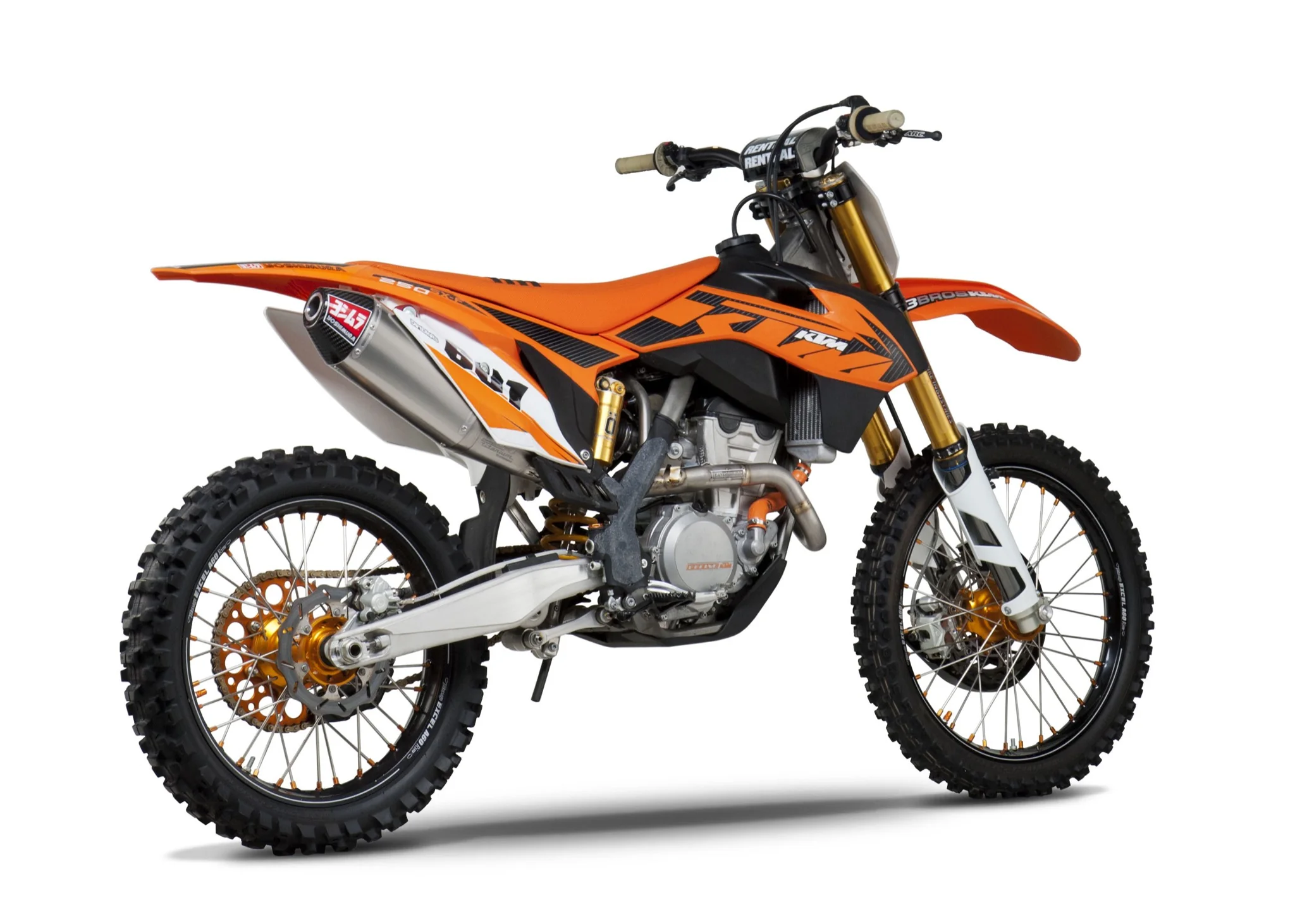 KTM 250 SX-F 13-15 RS-4 Titanium Full Exhaust, w/ Titanium Muffler - Image 2