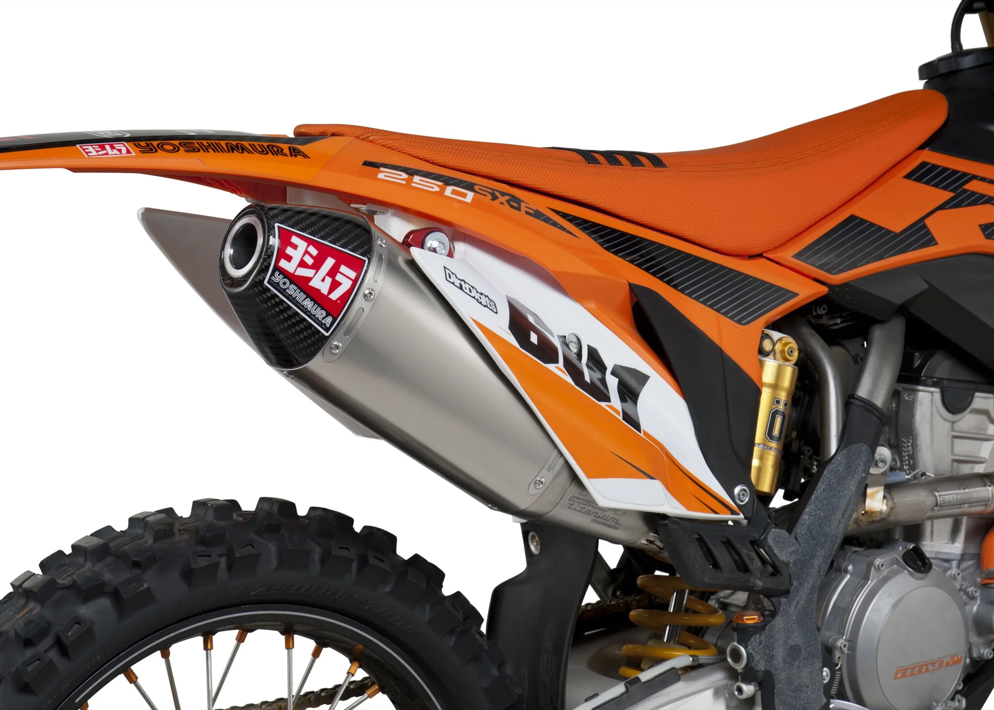 KTM 250 SX-F 13-15 RS-4 Titanium Full Exhaust, w/ Titanium Muffler - Image 3