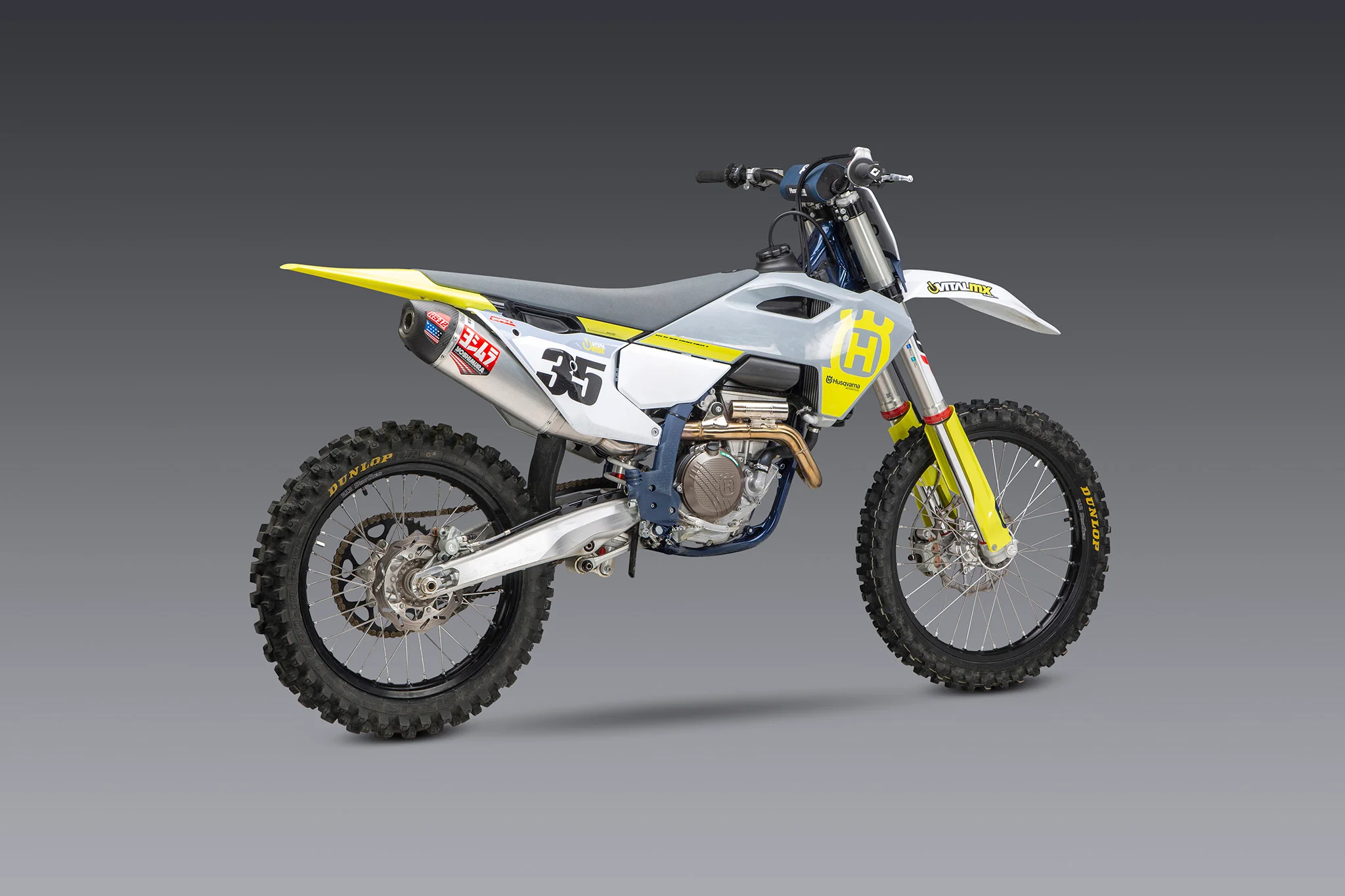 KTM 250/350SX-F / Husqvarna FC250/350 22-26 RS-12 Stainless Full Exhaust, w/ Aluminum Muffler - Image 12