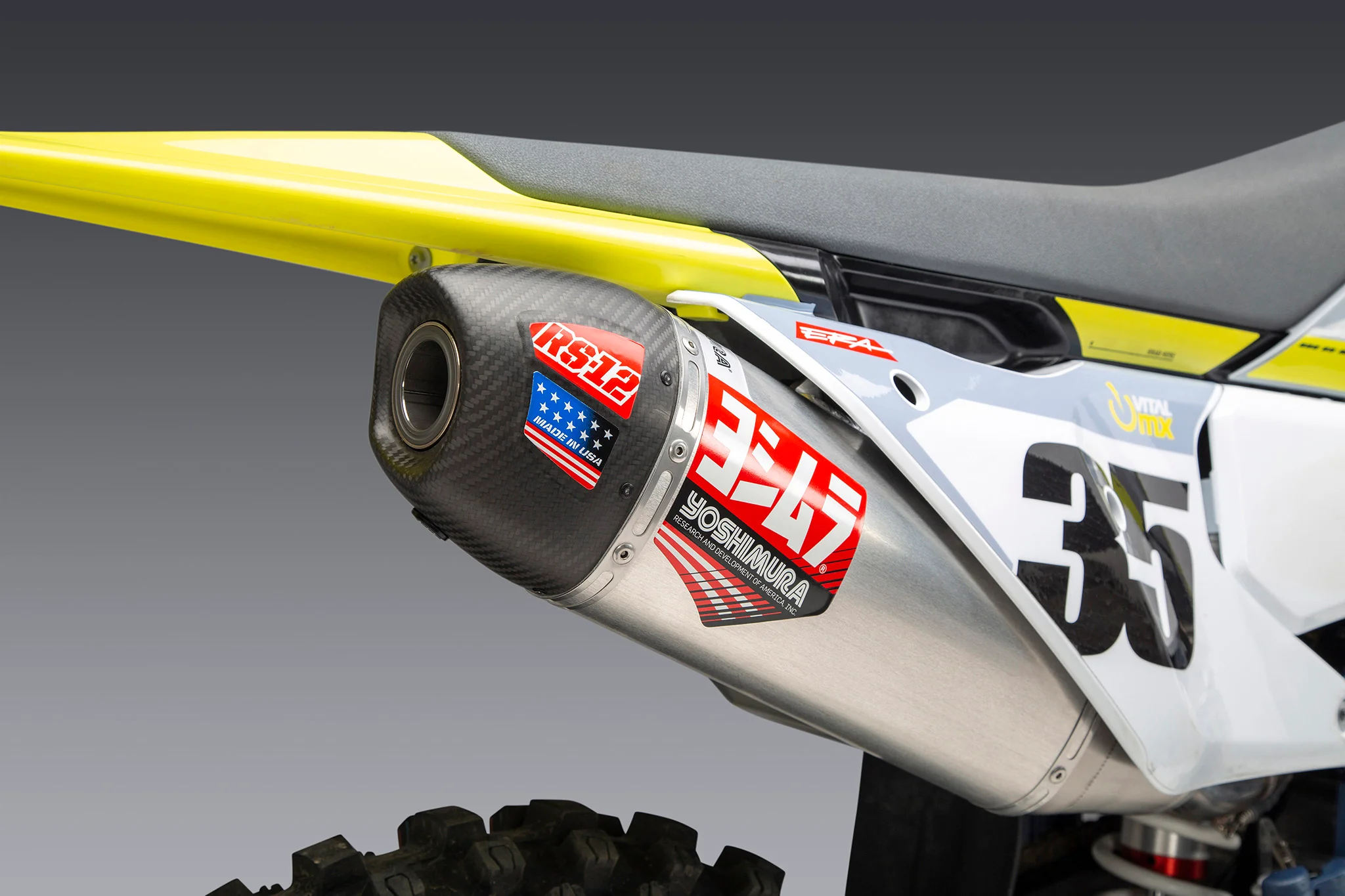 KTM 250/350SX-F / Husqvarna FC250/350 22-26 RS-12 Stainless Full Exhaust, w/ Aluminum Muffler - Image 13