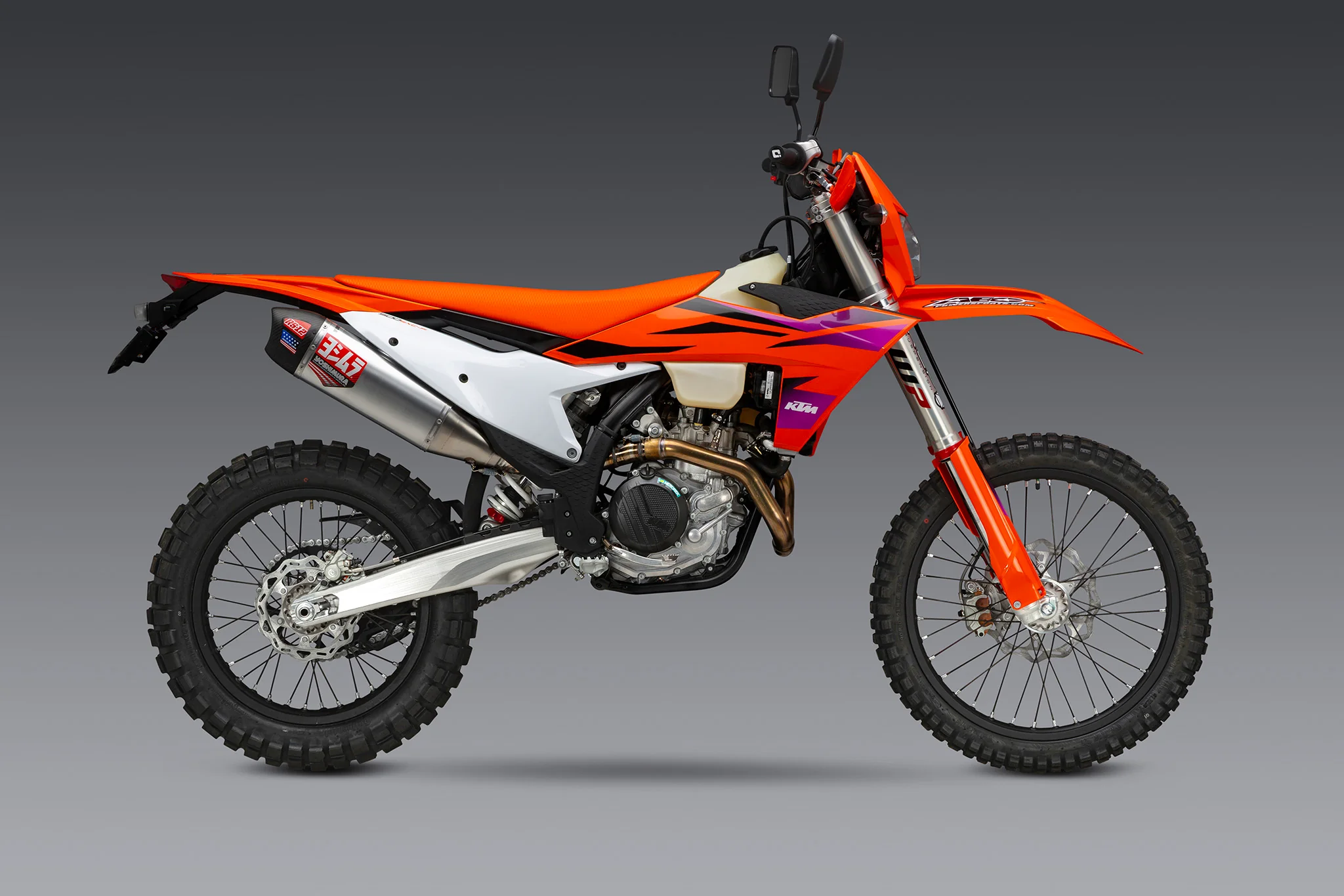 KTM 500EXC-F/350EXC-F 24-26 RS-12 Stainless Slip-On Exhaust, w/ Aluminum Muffler