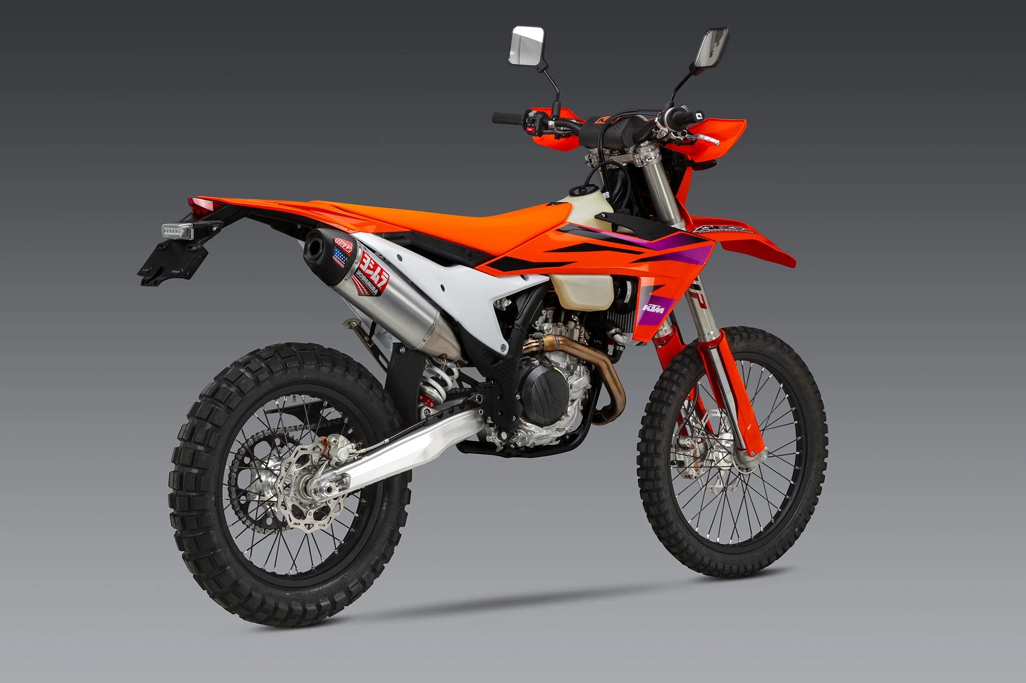 KTM 500EXC-F/350EXC-F 24-26 RS-12 Stainless Slip-On Exhaust, w/ Aluminum Muffler - Image 2