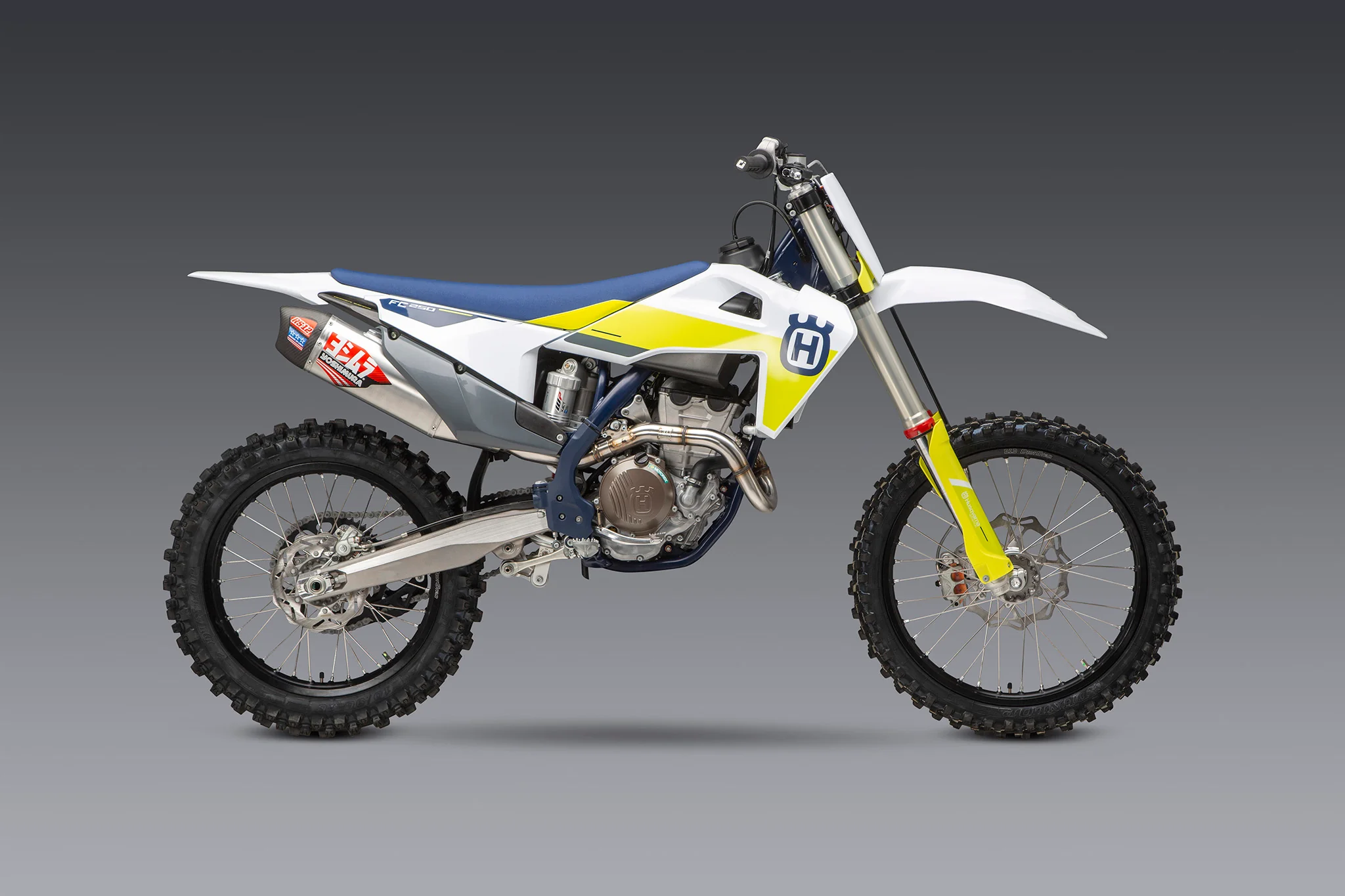 KTM/HUSQ 250/350 19-22 / GAS GAS MC 250F RS-12 Stainless Full Exhaust, w/ Aluminum Muffler