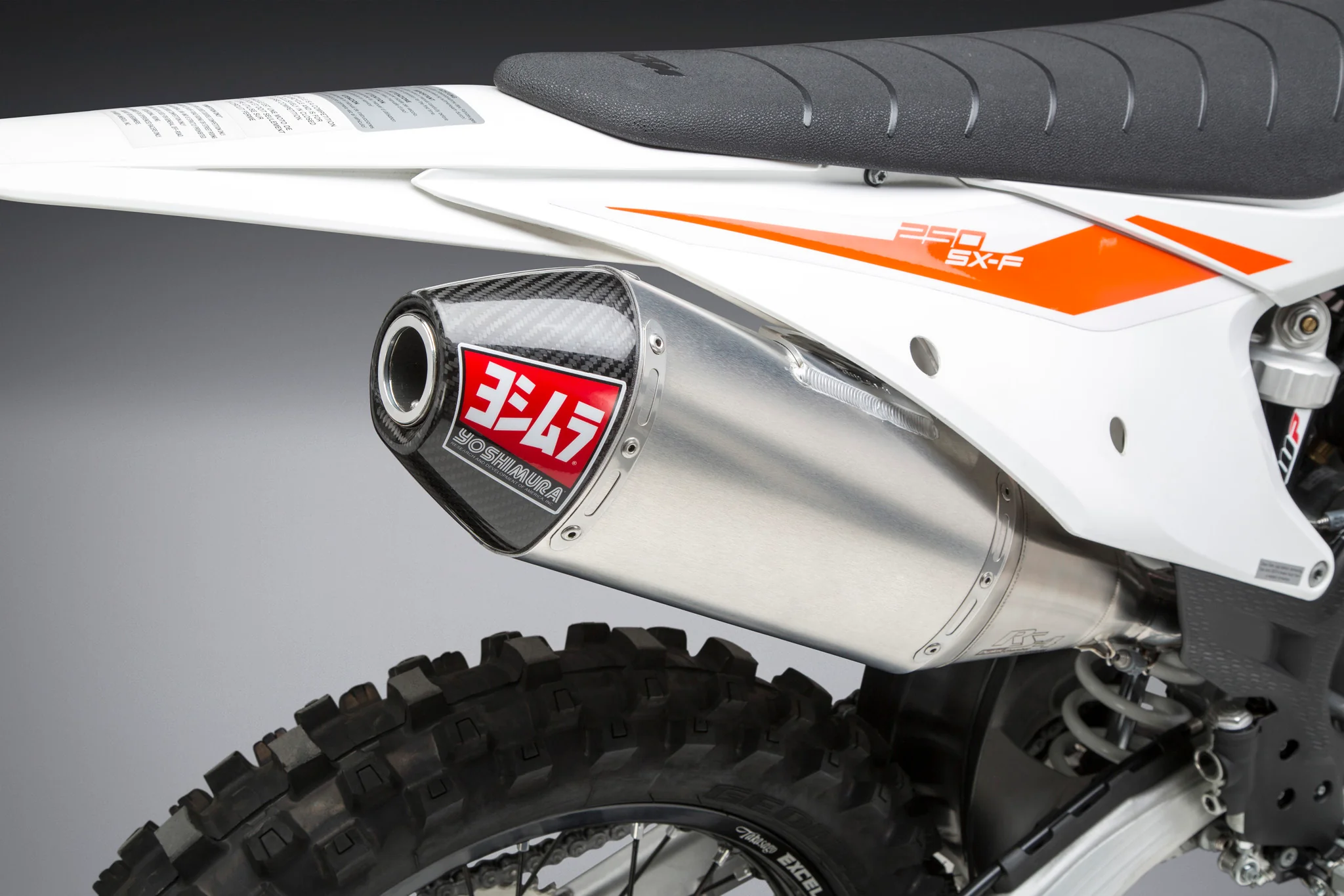KTM/HUSQ 250/350 19-22 RS-4 Stainless Slip-On Exhaust, w/ Aluminum Muffler - Image 3