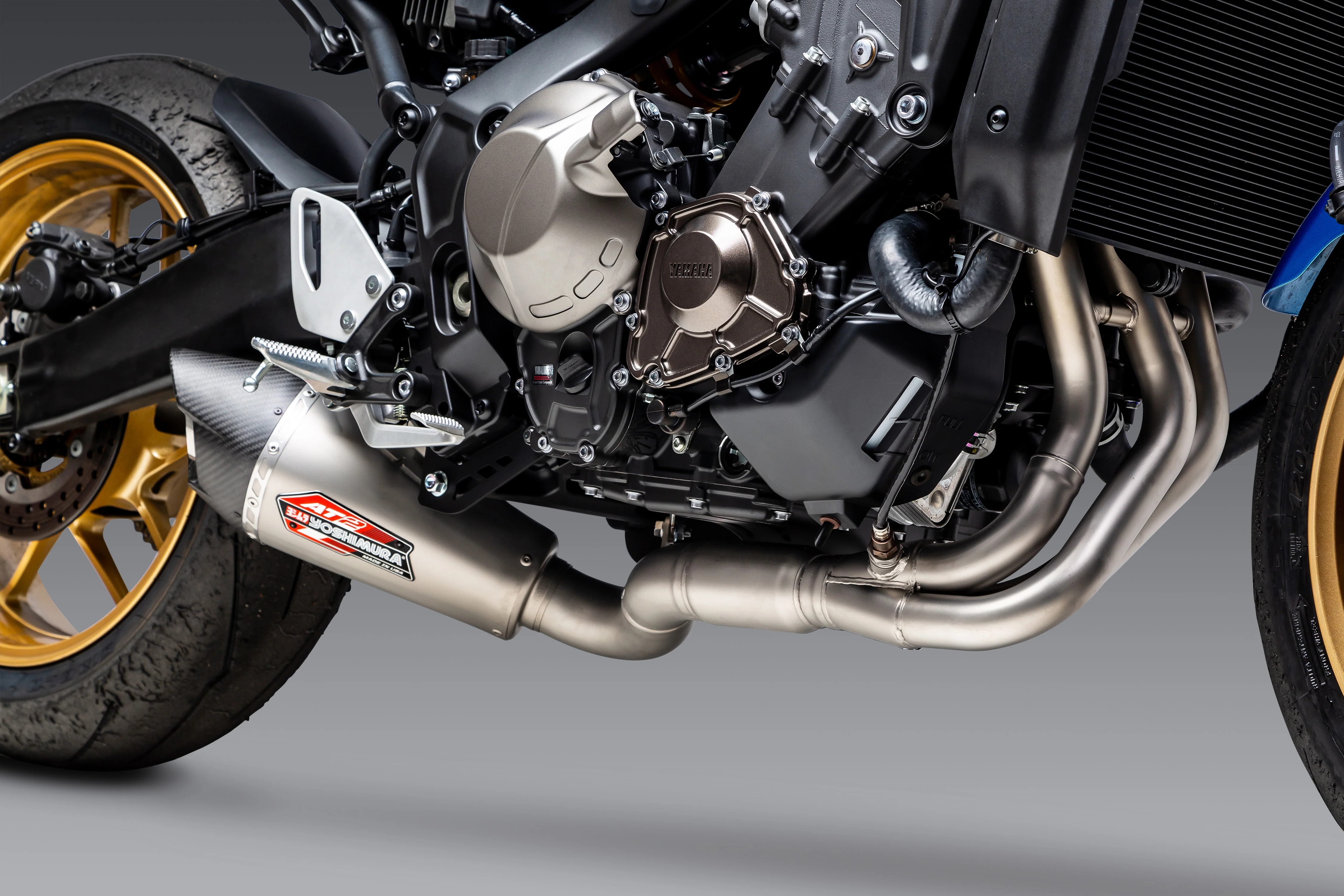 MT-09 21-26 / XSR 900 22-25 Race AT2 Stainless Full Exhaust, w/ Stainless Muffler - Image 7