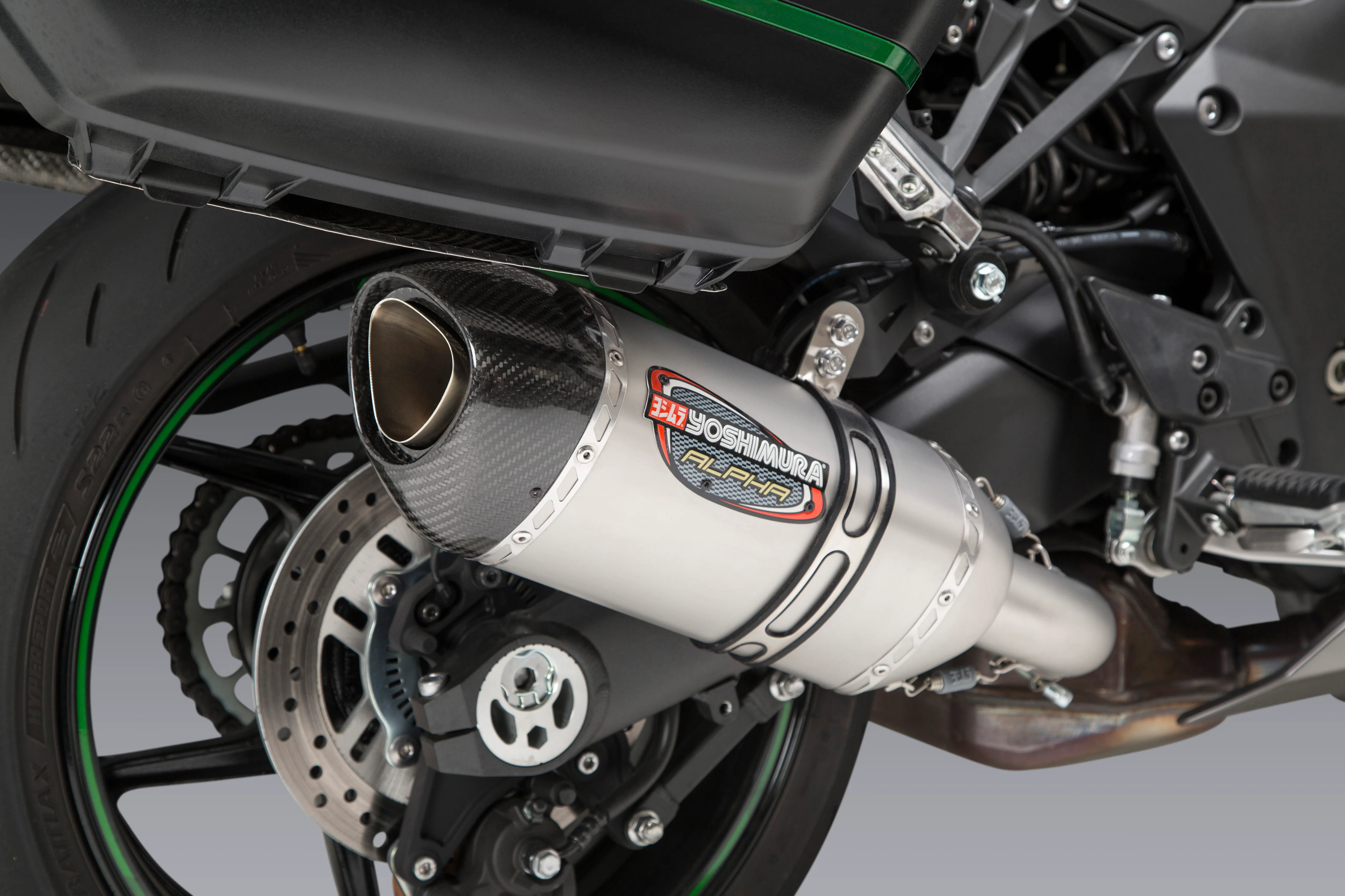 NINJA 1000SX 20-24 / NINJA 1100SX 2025 ALPHA Stainless Slip-On Exhaust, w/ Stainless Muffler - Image 6