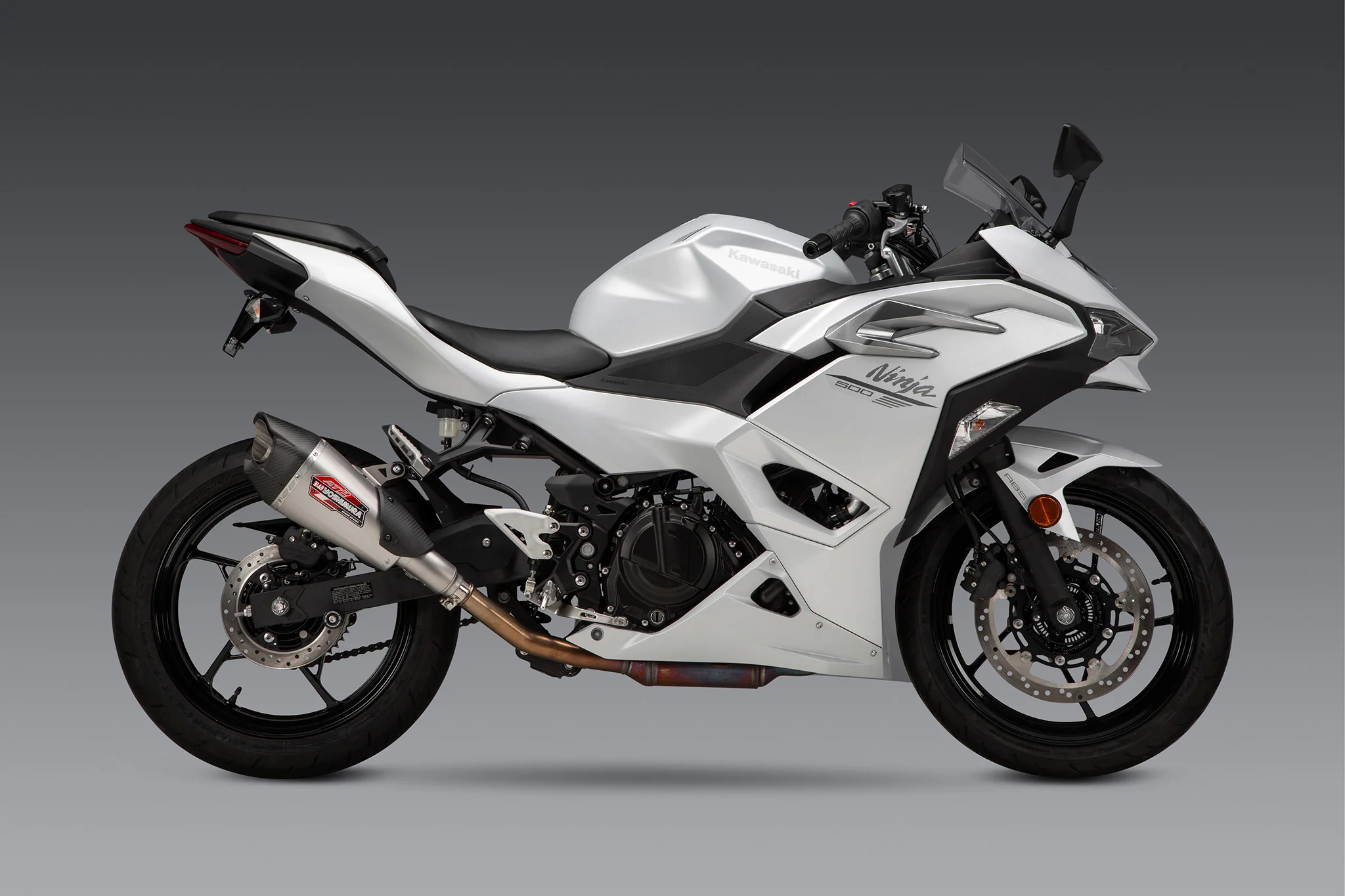 NINJA 500/400 / Z500/400 18-26 AT2 Stainless Slip-On Exhaust, w/ Stainless Muffler