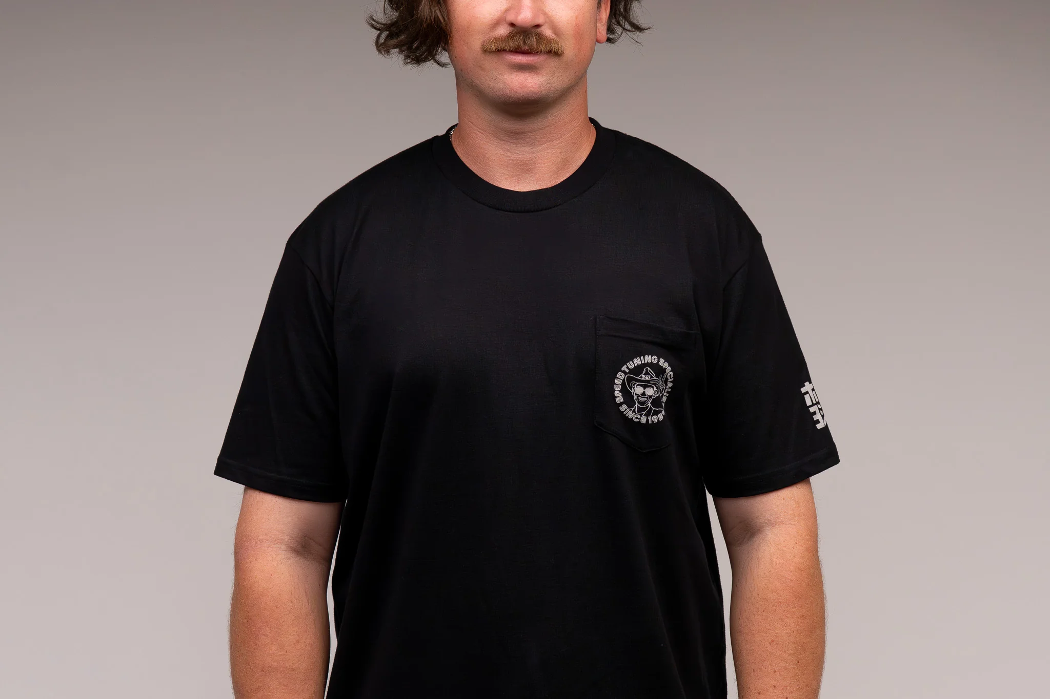 Pop Pocket Tee Black - Image 3