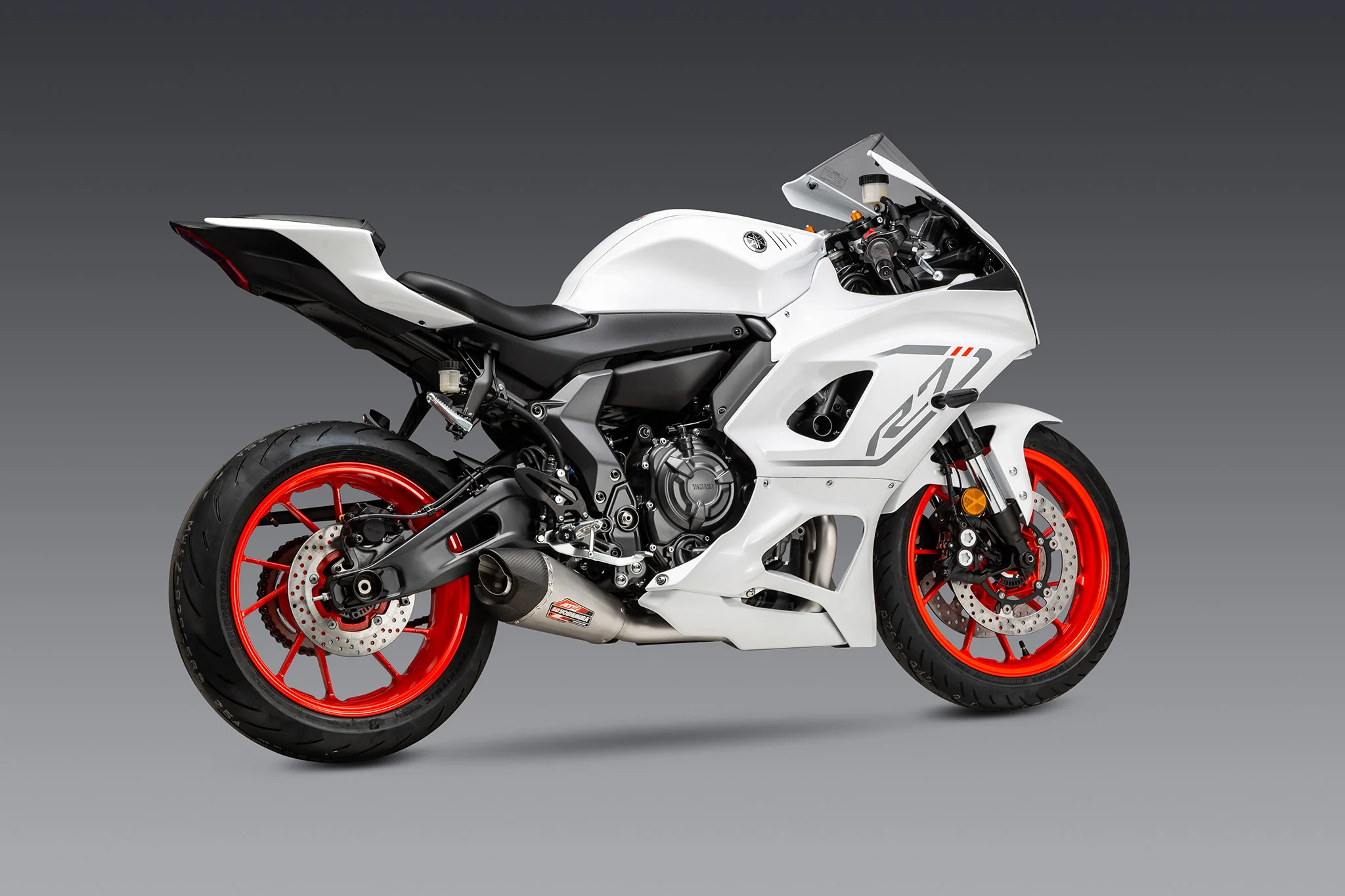 R7 22-26 / MT-07 17-26 Race AT2 Stainless Full Exhaust, w/ Stainless Muffler - Image 3