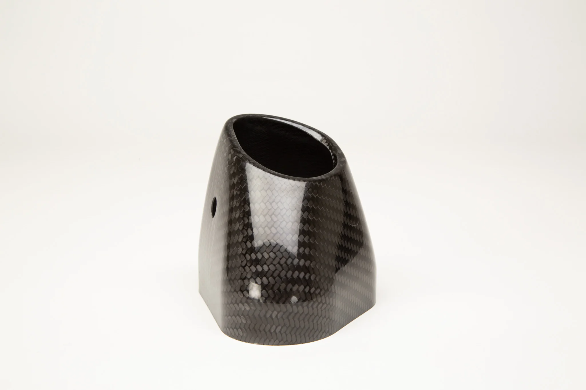 R77 Carbon Fiber End Cap Cover Flared Cut RIght Side - Image 2