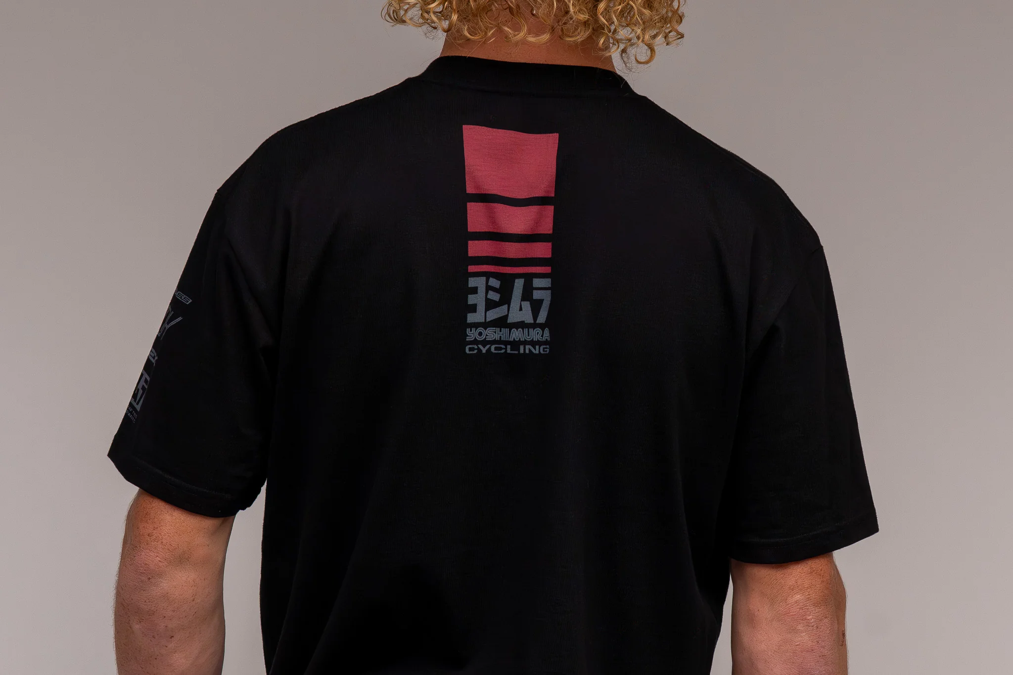 Racing Stripe Tee Black - Image 3