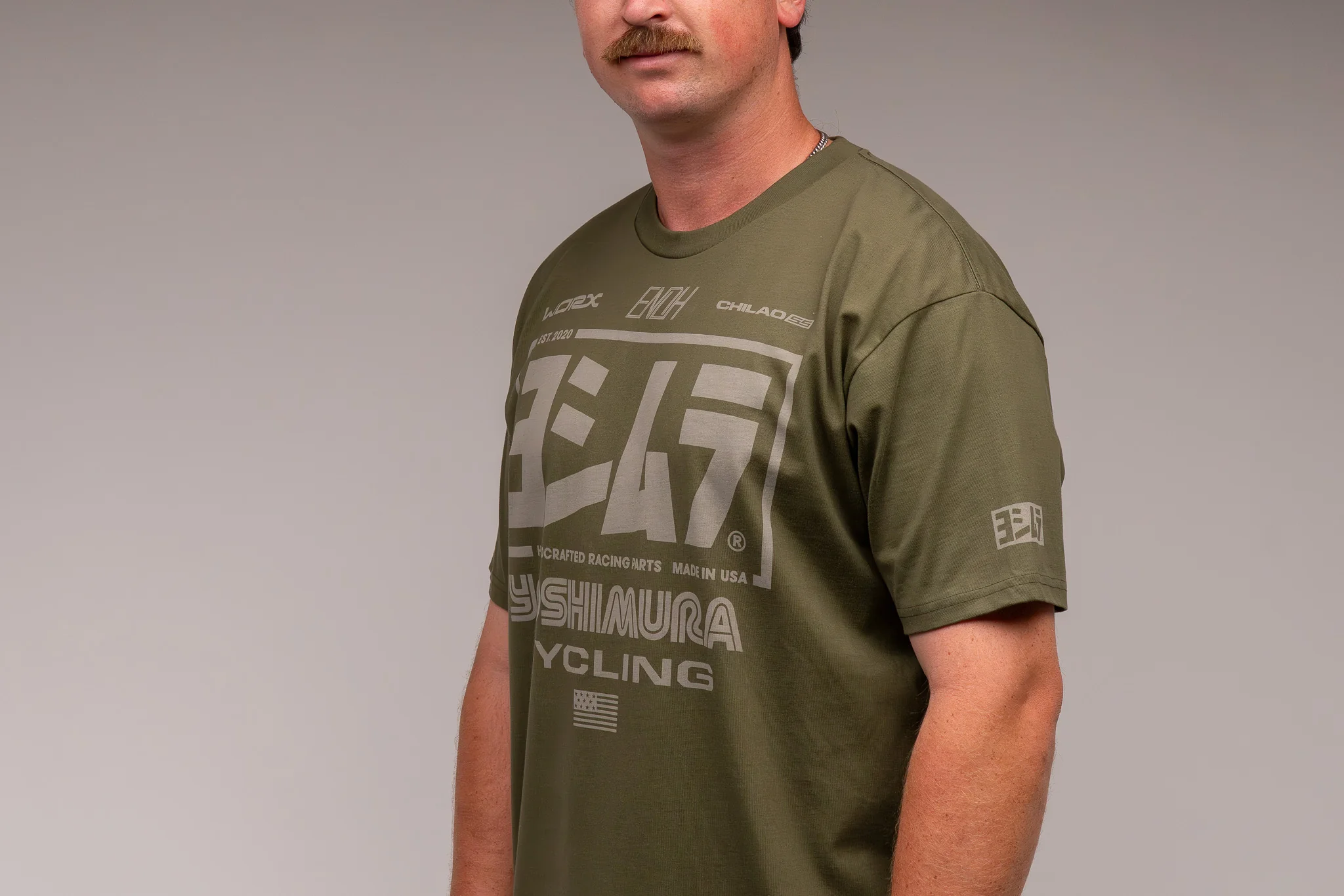 Race Team Tee Army Green - Image 4