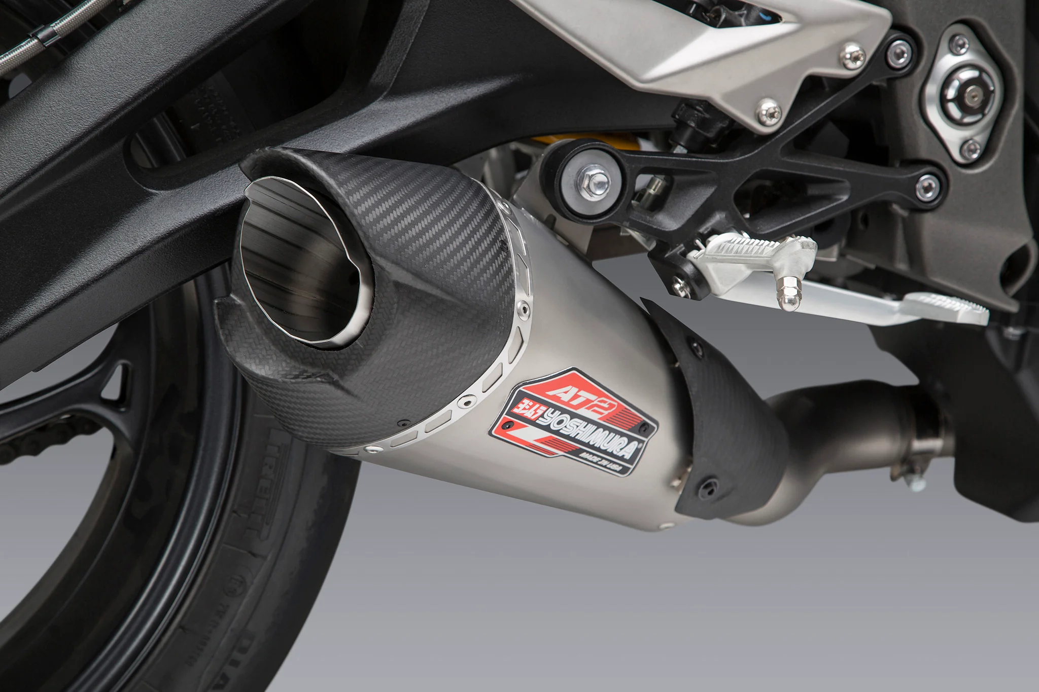 STREET TRIPLE 18-23 AT2 Stainless Slip-On Exhaust, w/ Stainless Muffler - Image 3
