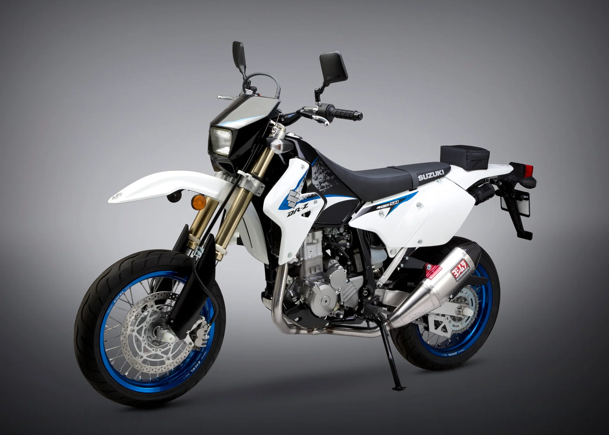 DR-Z400S/SM 00-24 RS-4 Dual Stainless Full Exhaust, w/ Aluminum Mufflers - Image 2