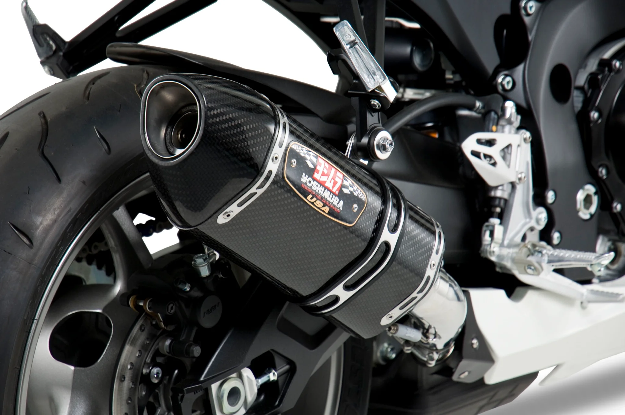 GSX-R600/750 11-26 R-77 Stainless Slip-On Exhaust, w/ Carbon Fiber Muffler - Image 3